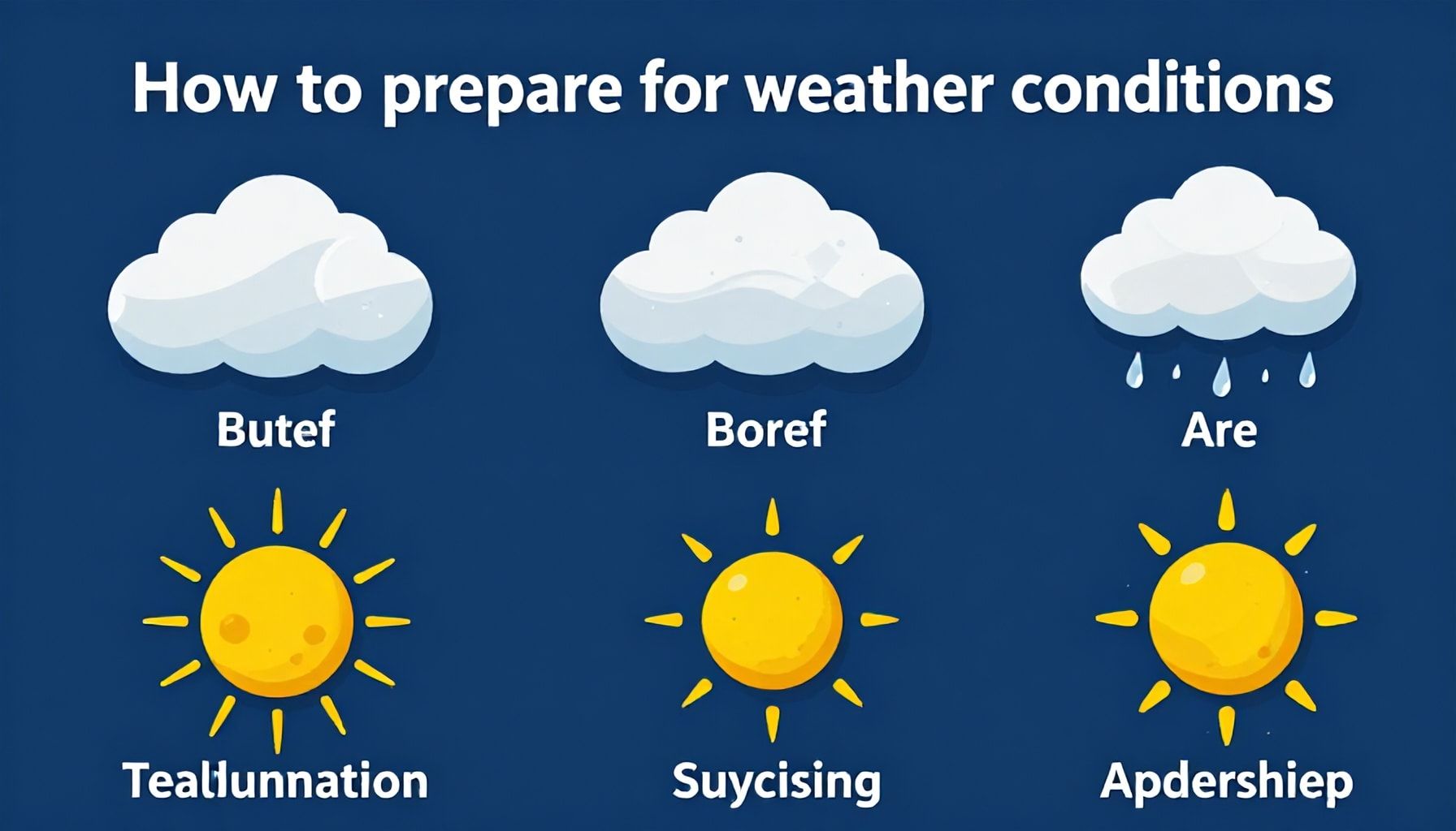 Cómo prepararse para las condiciones meteorológicas