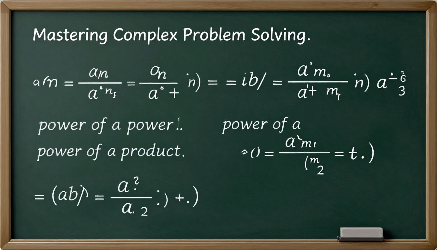 Cómo resolver problemas complejos usando las leyes de los exponentes