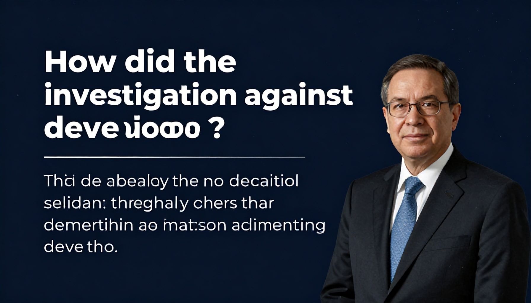 Cómo se desarrolló la investigación en su contra