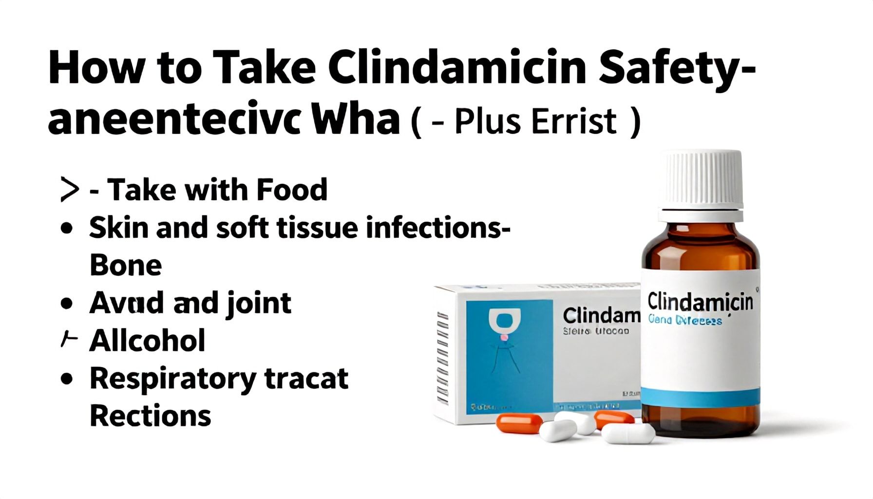 Cómo tomar clindamicina de forma segura y efectiva