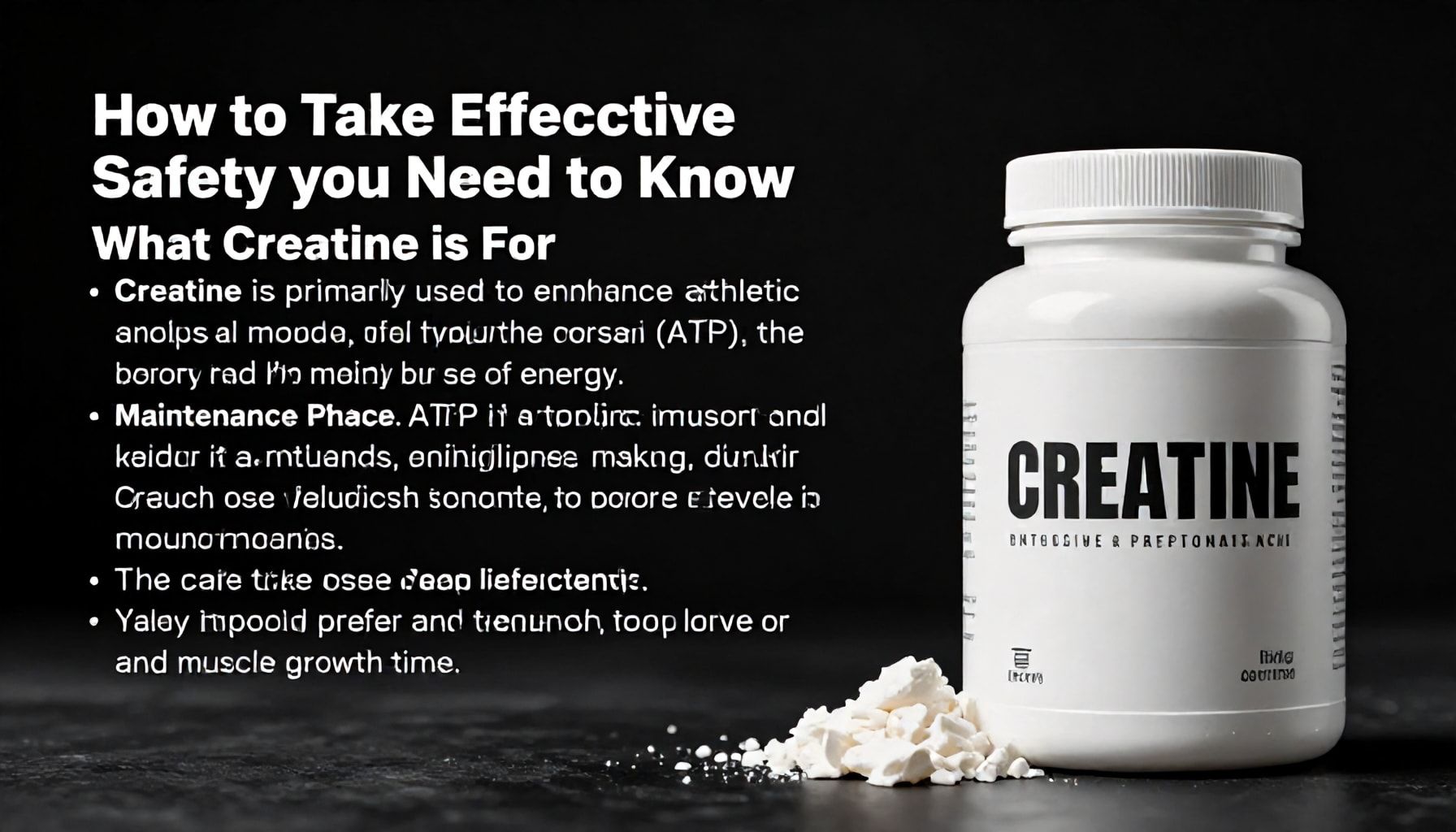 Cómo tomar creatina de manera segura y efectiva