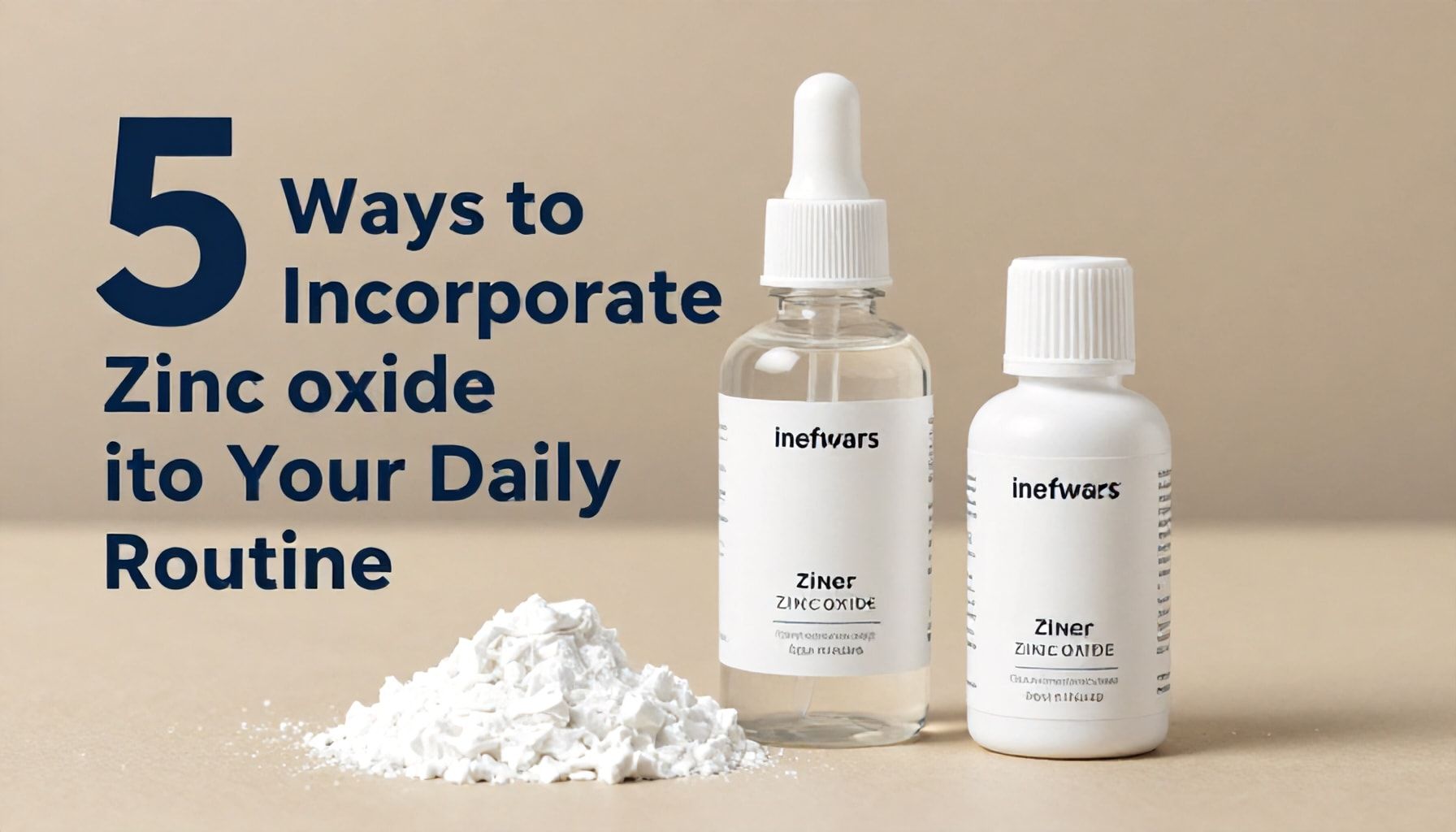 La Ventaja del Oxido de Zinc para la Salud y el Bienestar 4 Conoce 5 Formas de Incorporar el Oxido de Zinc en Tu Rutina Diaria