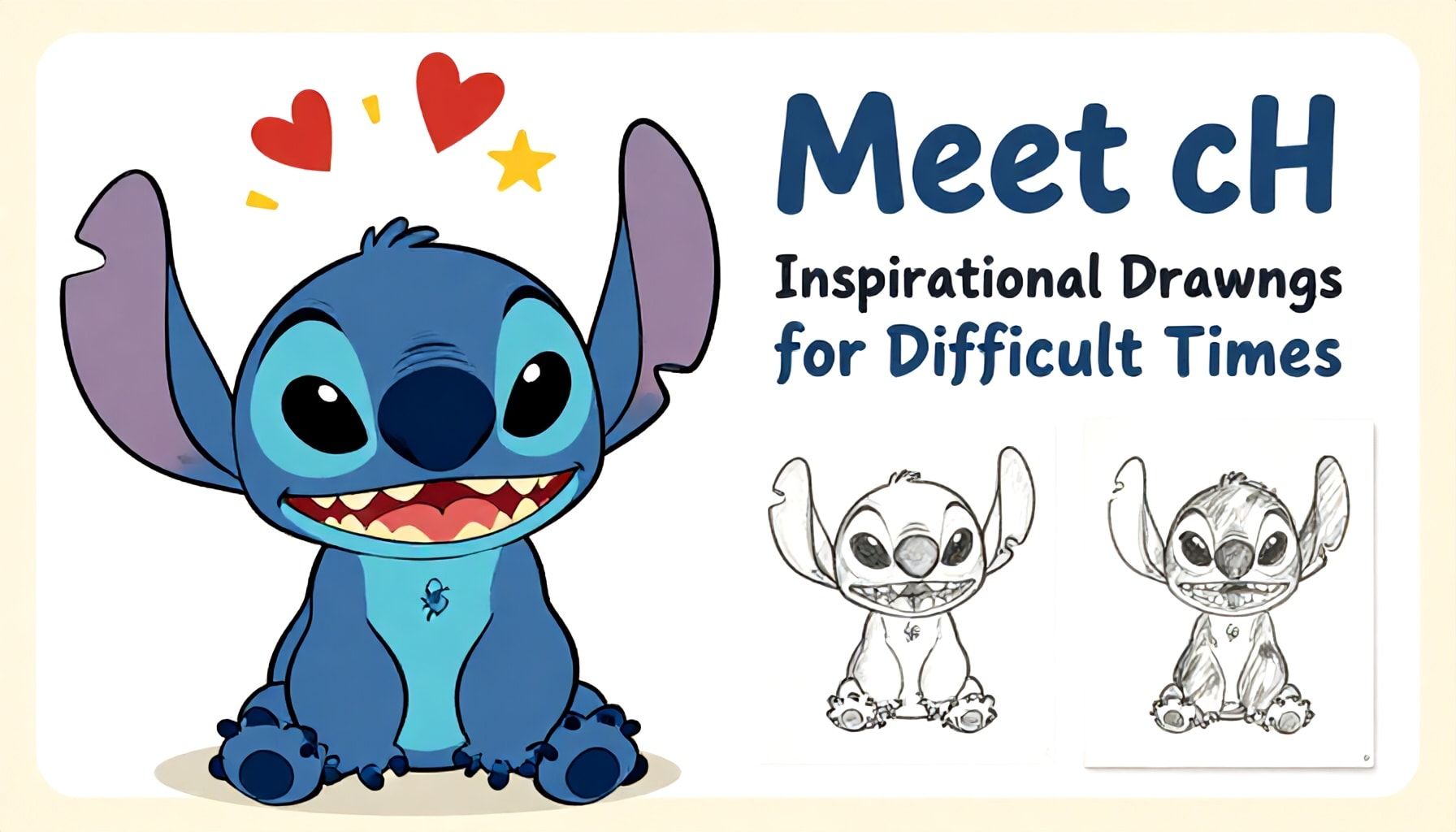 Conoce a Stitch: Dibujos Inspiradores para Tiempos Difíciles 1 Conoce a Stitch: Dibujos Inspiradores para Tiempos Difíciles