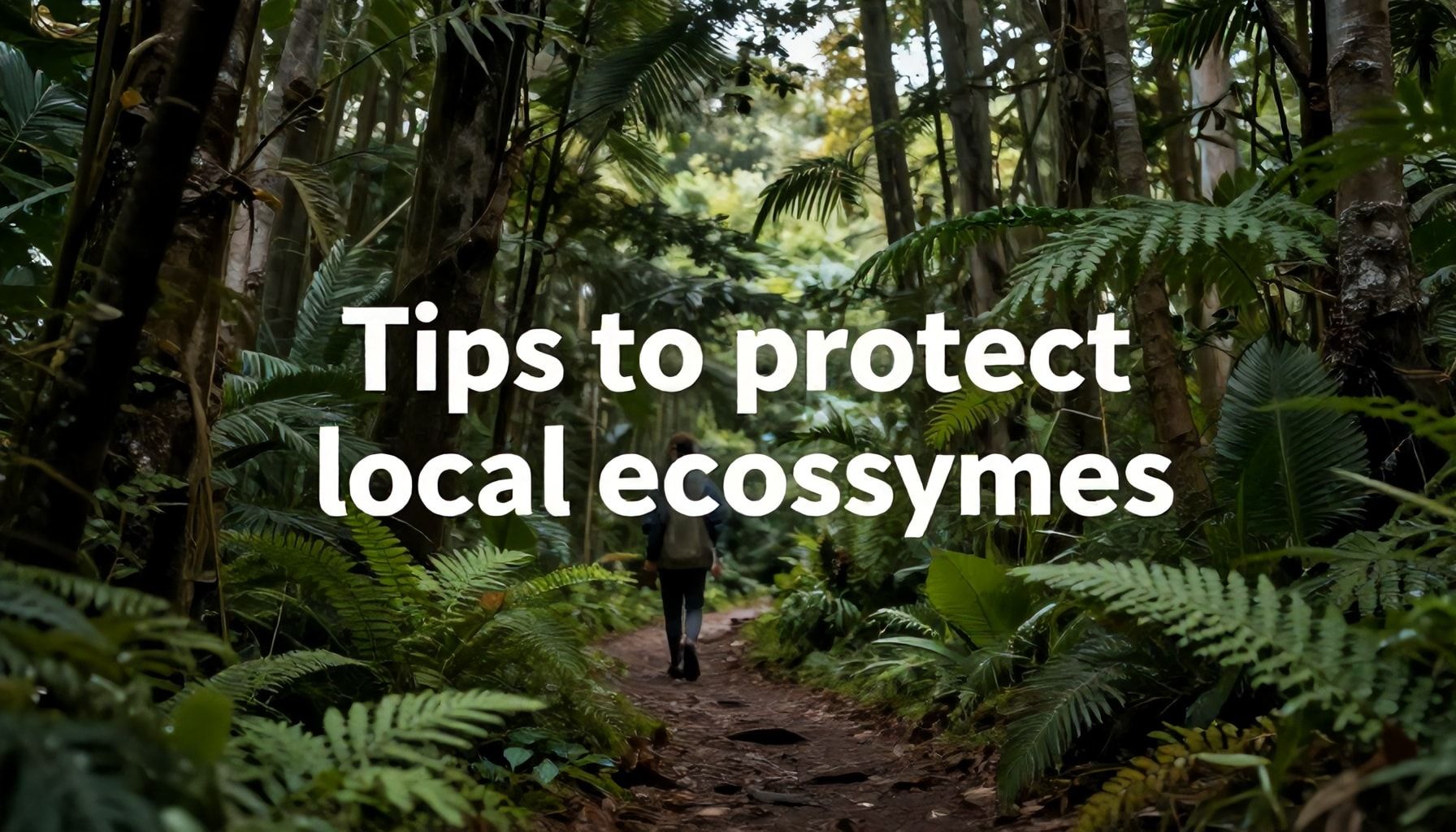 Consejos para proteger ecosistemas locales