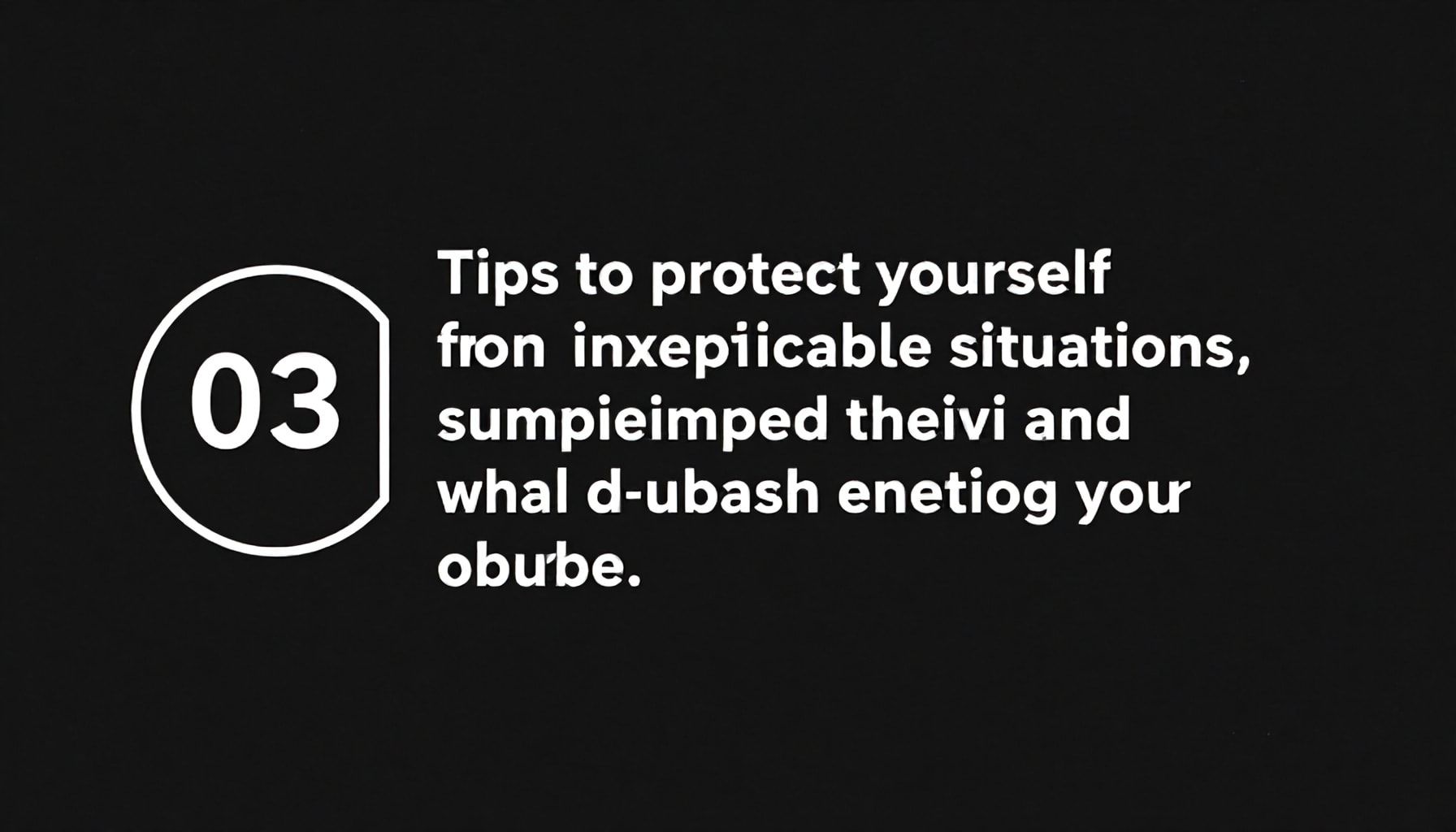 Consejos para protegerse de situaciones inexplicables