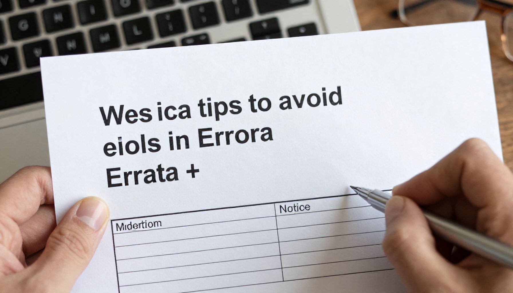 Consejos prácticos para evitar errores en las erratas