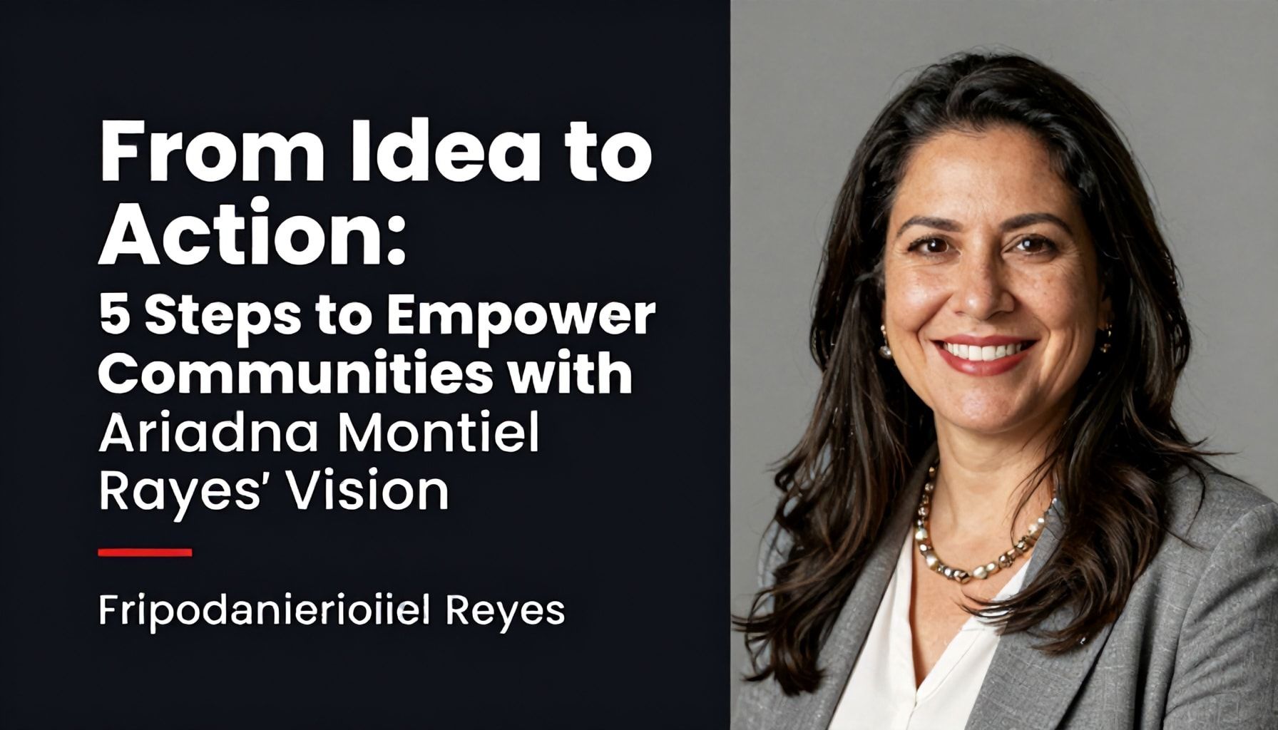 De la Idea a la Acción: 5 Pasos para Empoderar Comunidades con la Visión de Ariadna Montiel Reyes