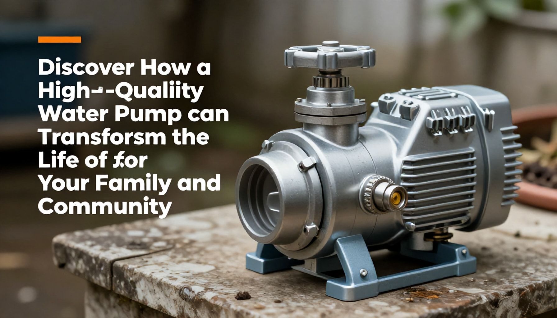 Descubra Cómo una Bomba de Agua de Calidad Puede Transformar la Vida de su Familia y su Comunidad