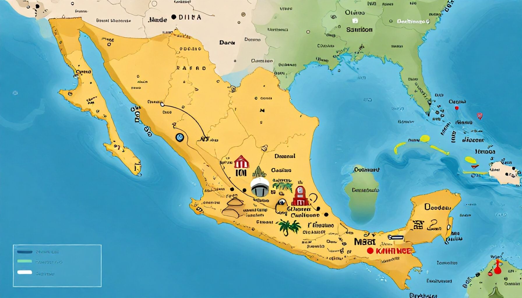 Descubre la riqueza geográfica de México con nuestro mapa interactivo.