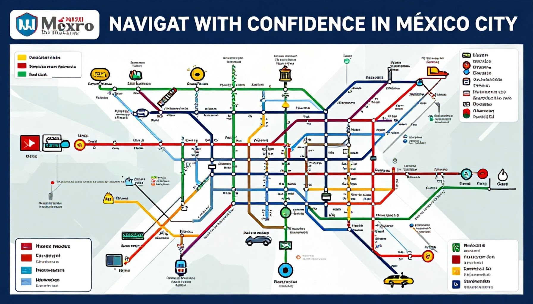 Descubre los Secretos del Mapa del Metro para Navegar con Confianza en la Ciudad de México