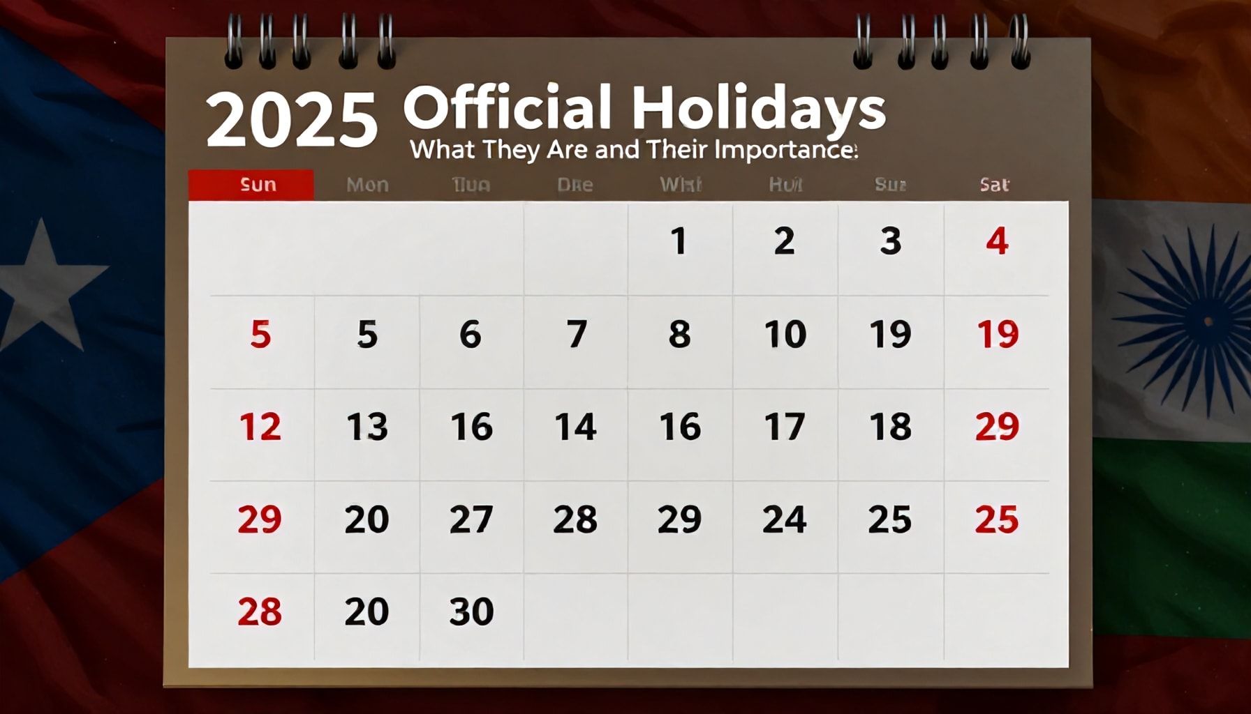 Días festivos oficiales: Qué son y su importancia