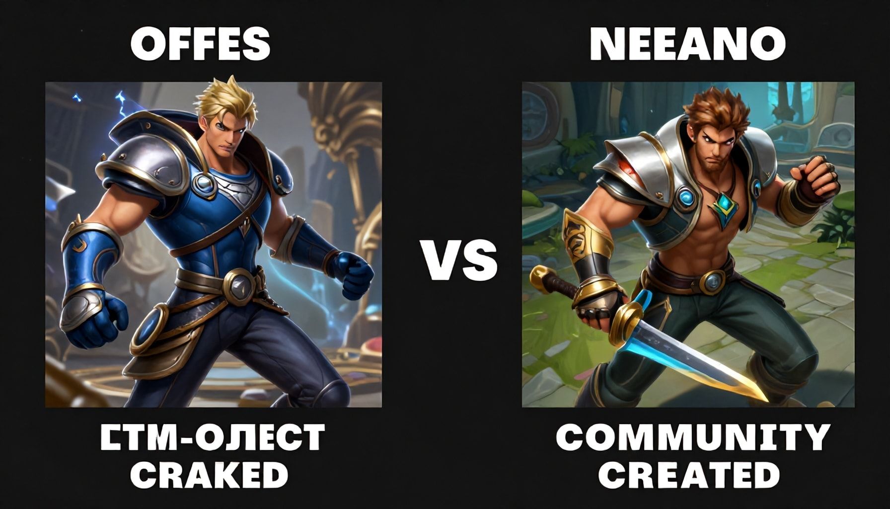 Diferencias entre skins oficiales y creados por la comunidad