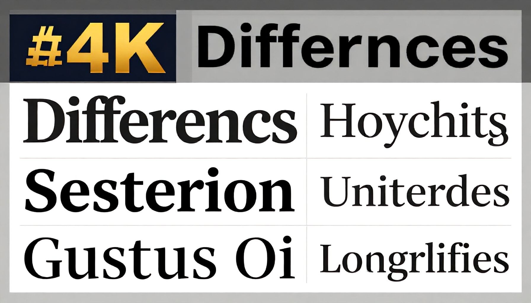 Diferencias entre tipos de letras y su importancia