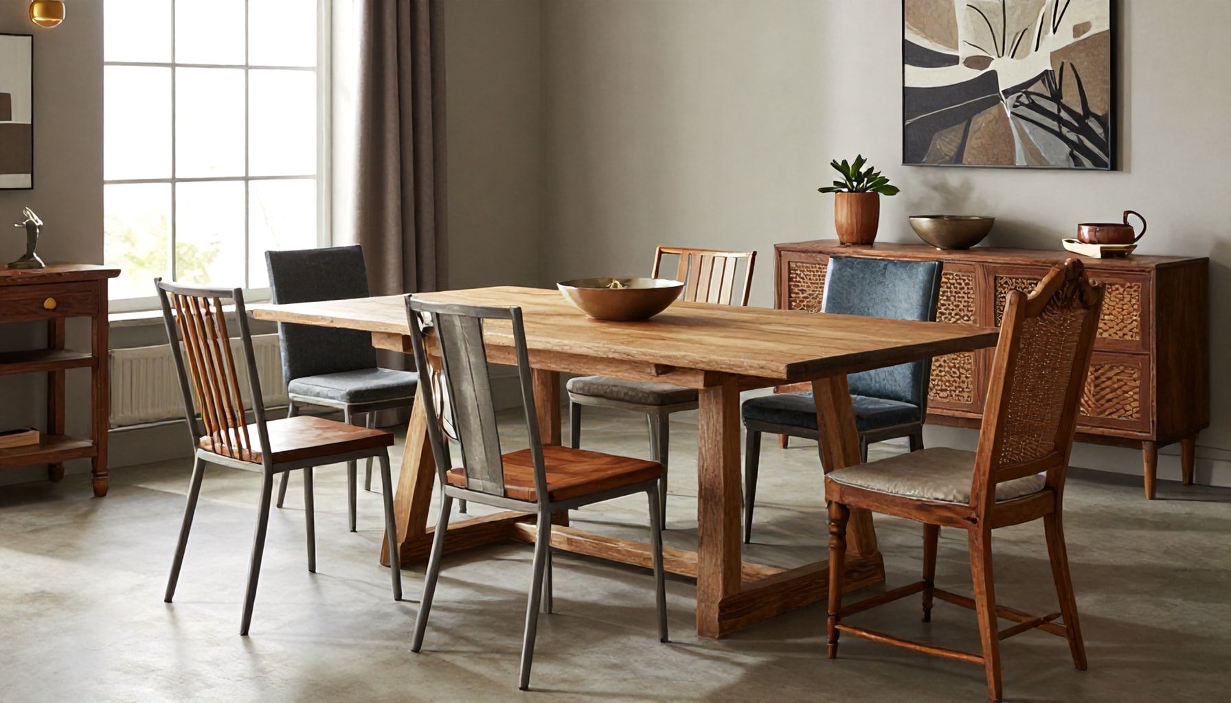 Diseños y materiales más populares en comedores*