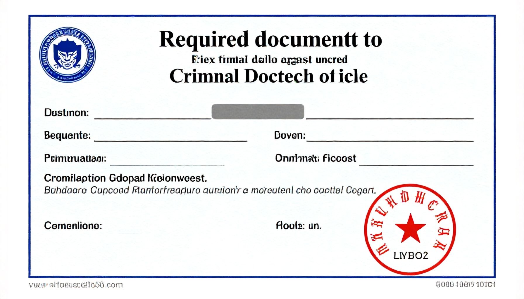 Documentos necesarios para solicitar antecedentes no penales