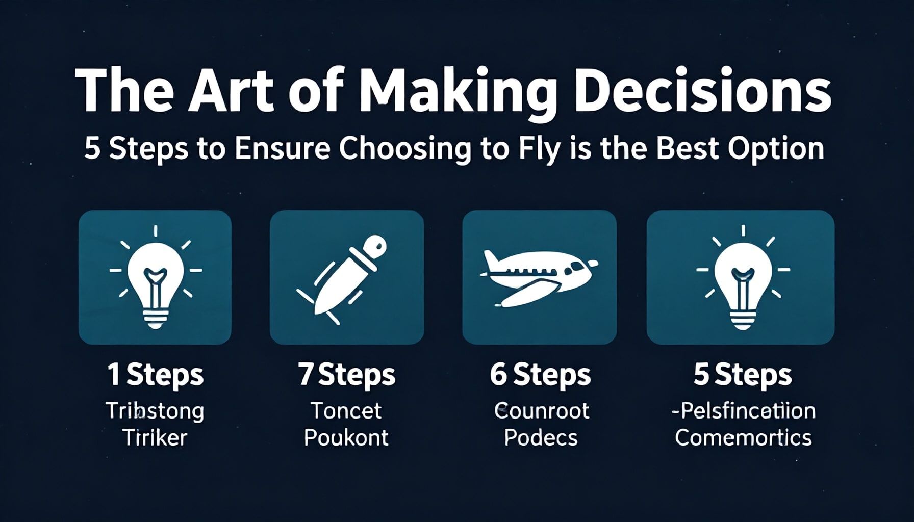 El Arte de Tomar Decisiones: 5 Pasos para Asegurarte de que Elegir Volar sea la Mejor Opción