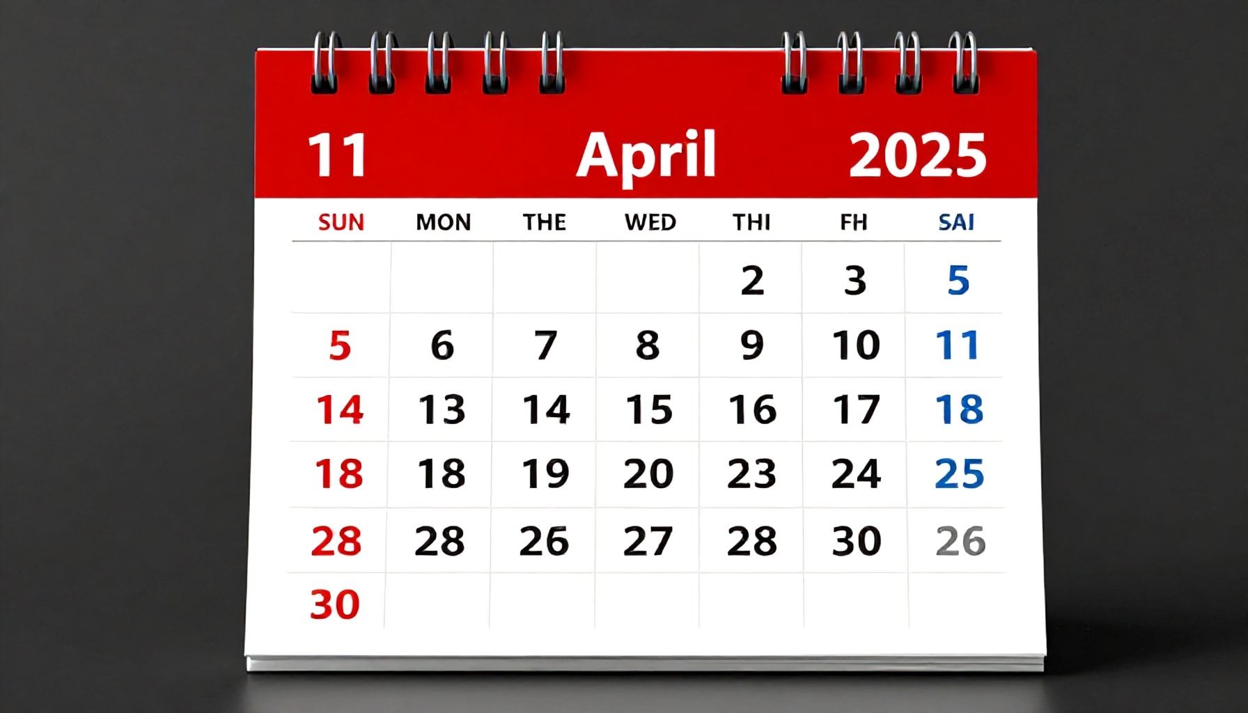 Calendario abril 2025: Fechas clave y eventos importantes para Latinoamérica 1 El calendario de abril 2025 y su relevancia regional