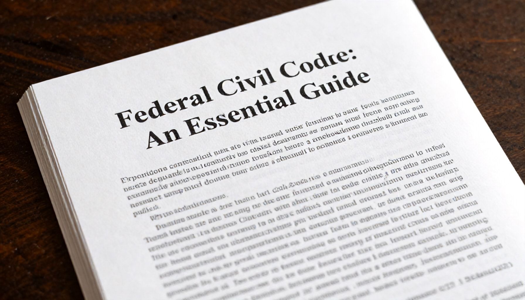 El Código Civil Federal: una guía esencial