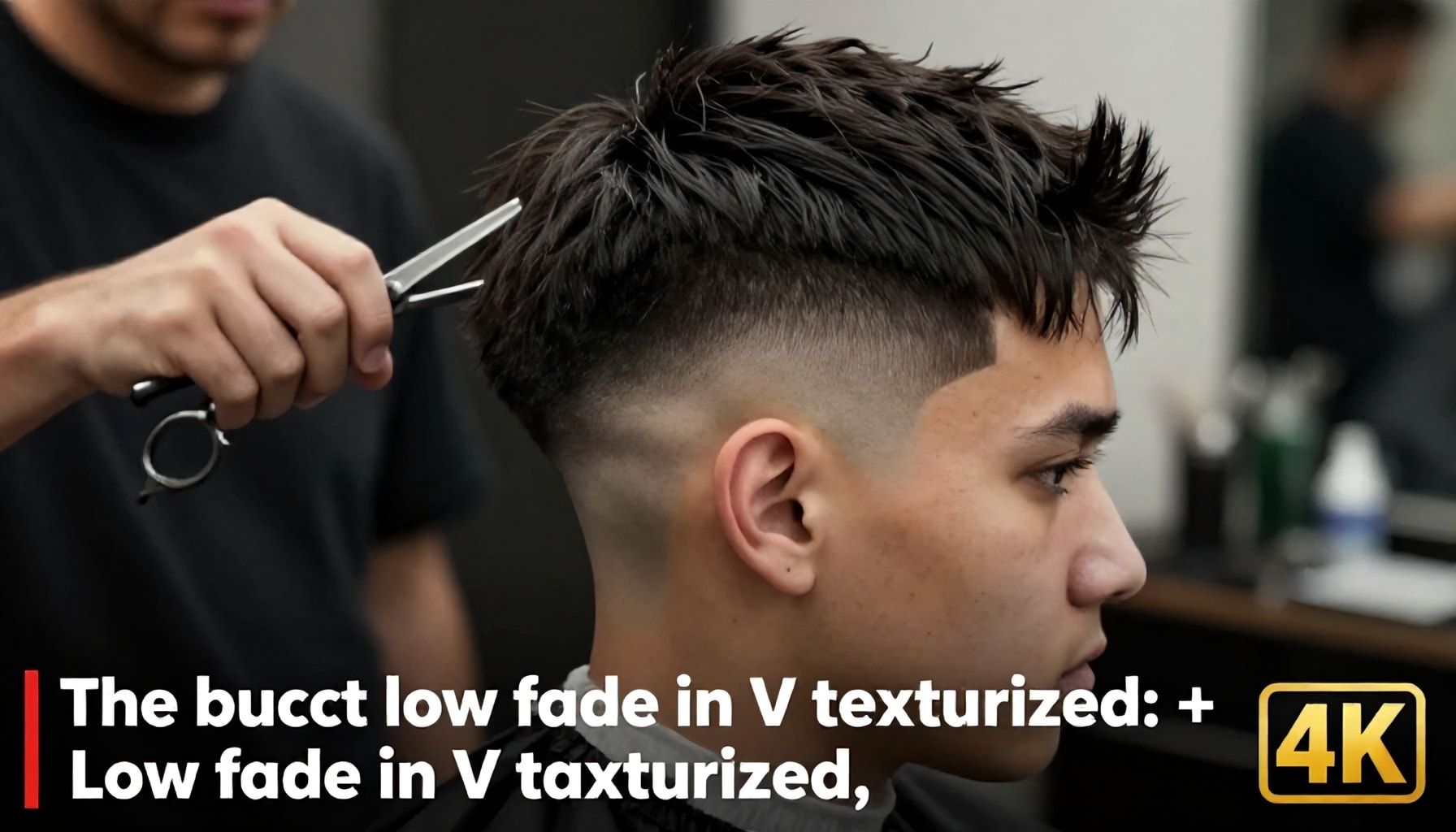 El corte bajo fade en V texturizado: tendencias y consejos para 2024 1 El corte bajo fade en V texturizado: una guía esencial
