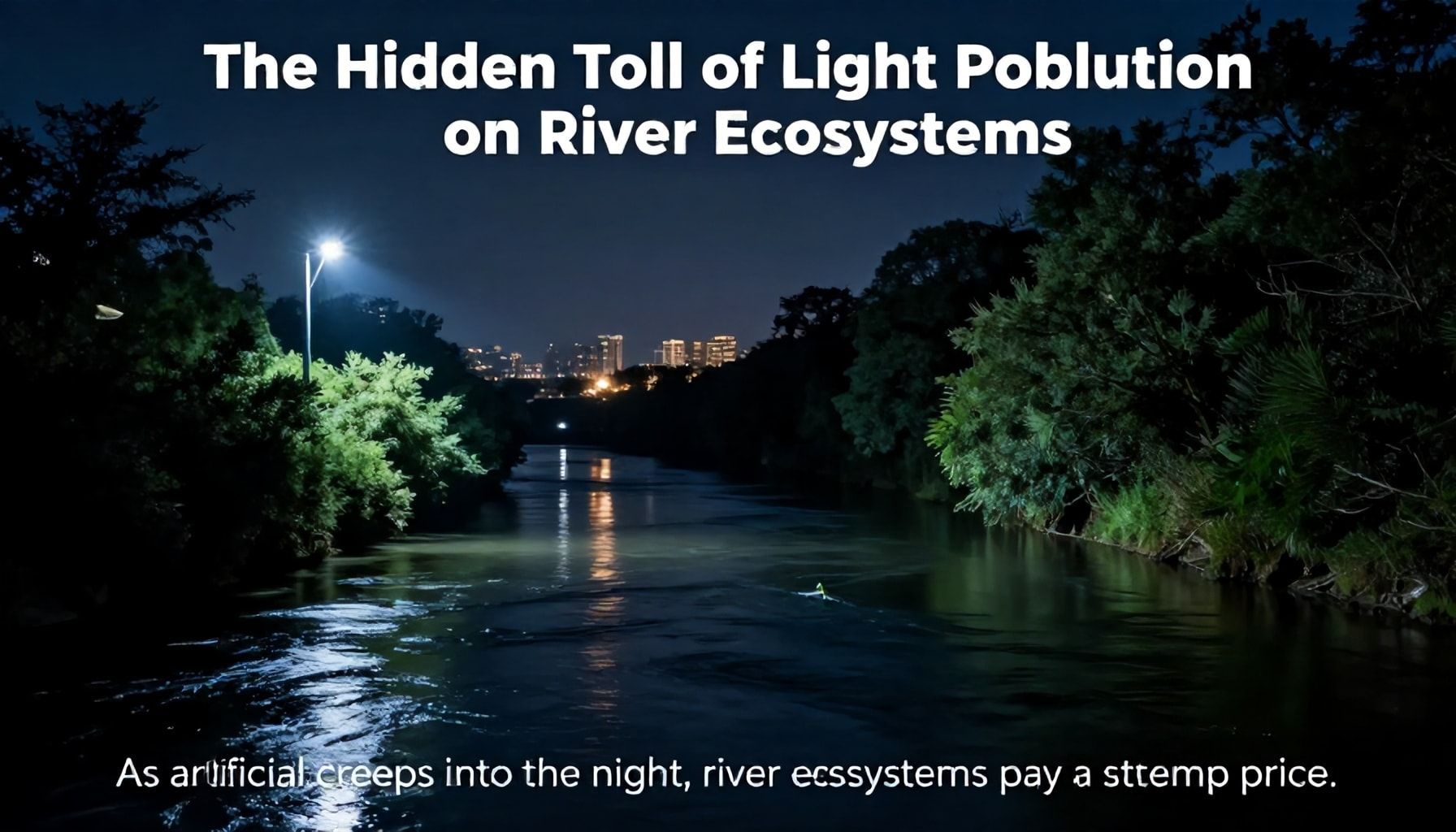 El impacto de la contaminación lumínica en los ecosistemas ribereños