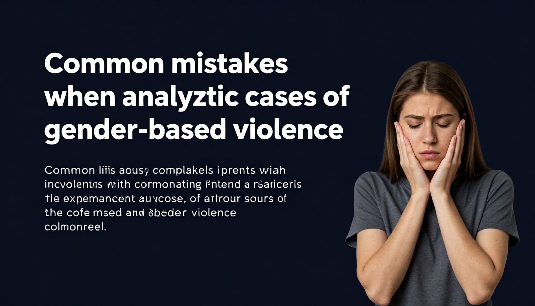 Errores comunes al analizar casos de violencia de género*