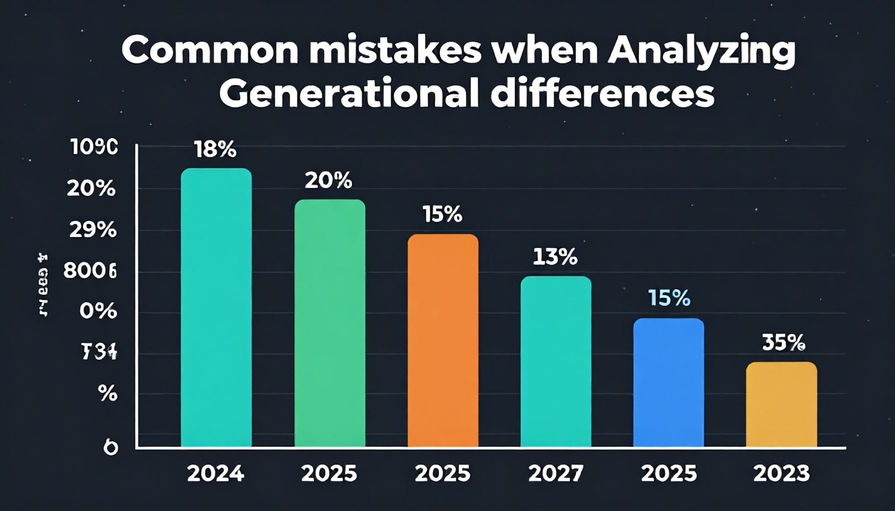 Errores comunes al analizar diferencias generacionales