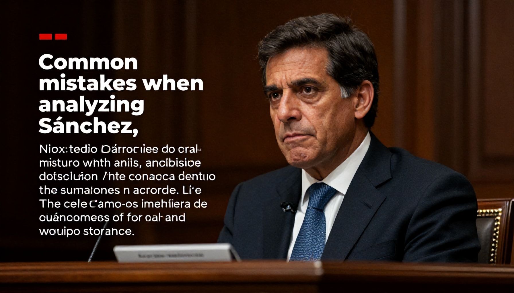 Errores comunes al analizar la narrativa de Sánchez*