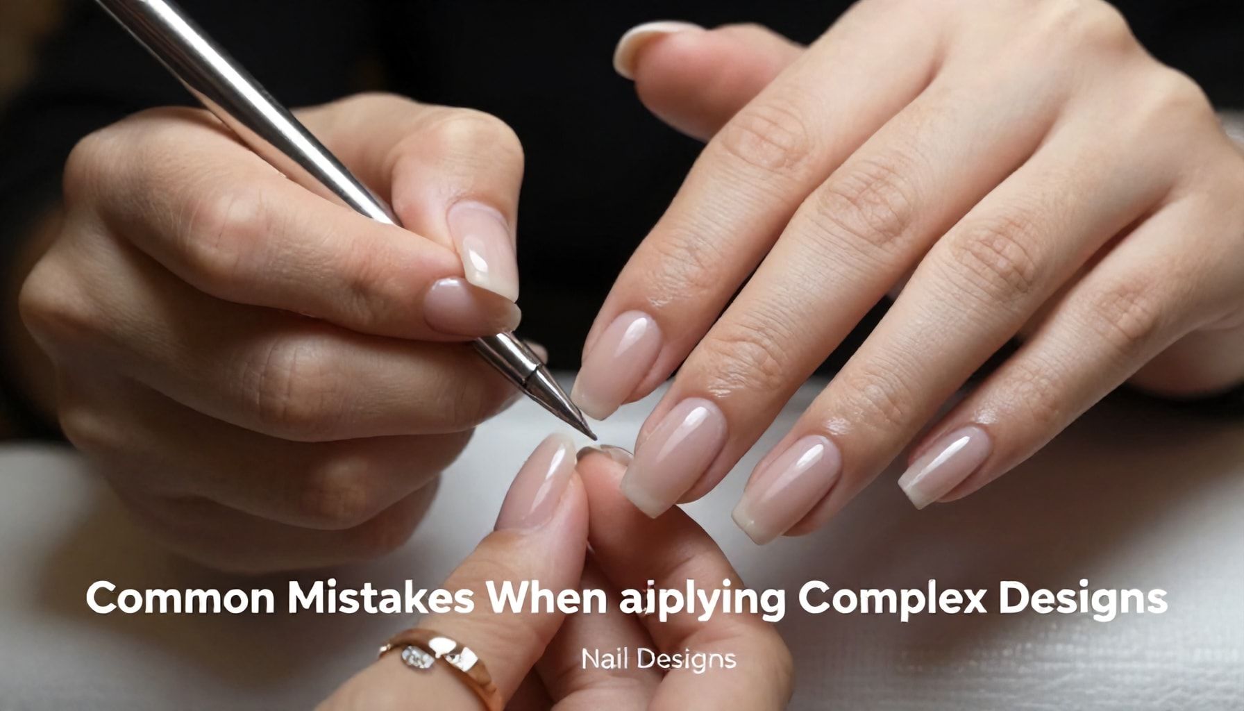 Errores comunes al aplicar diseños de uñas complejos