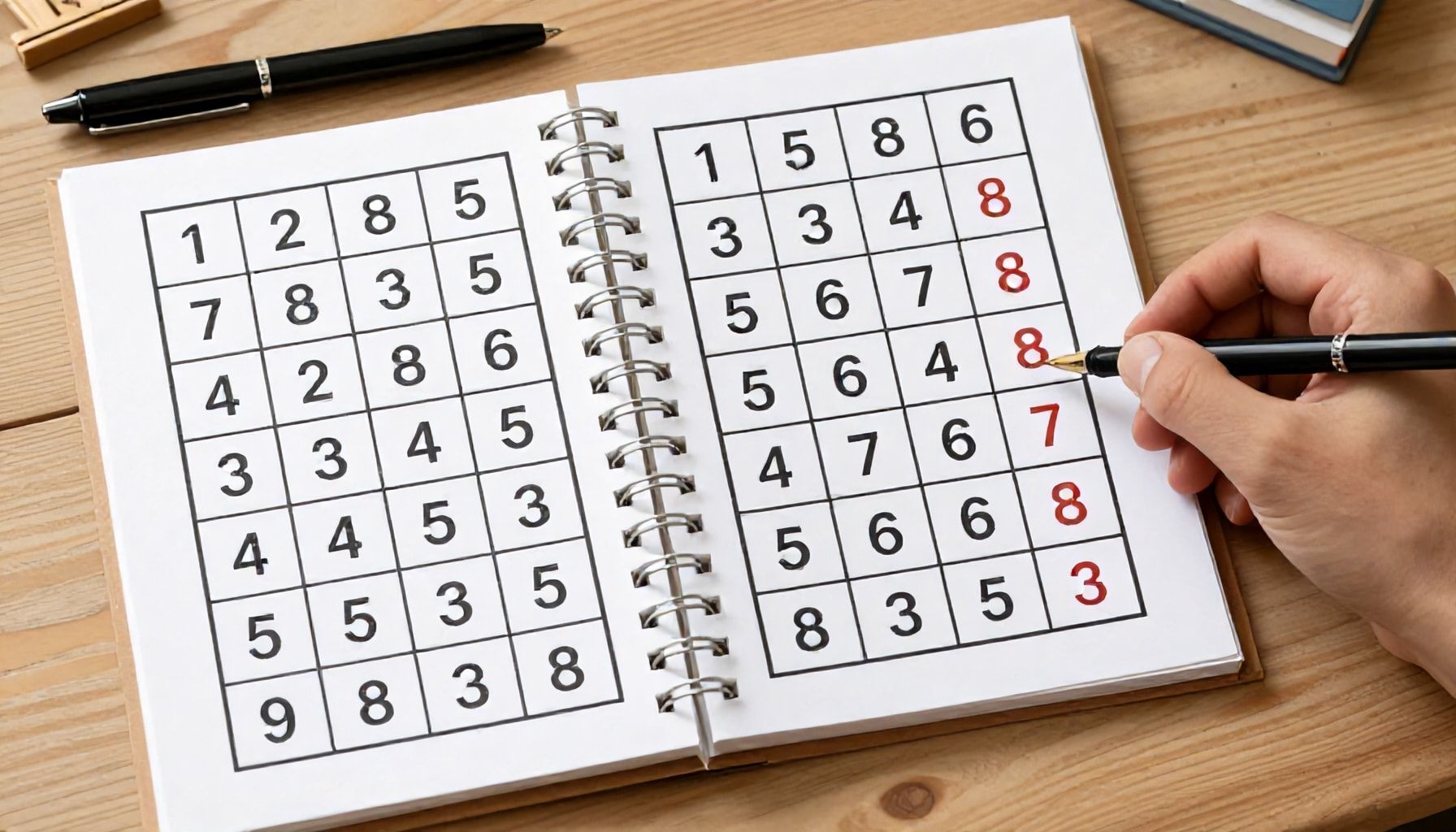 Errores comunes al aprender la tabla del 8