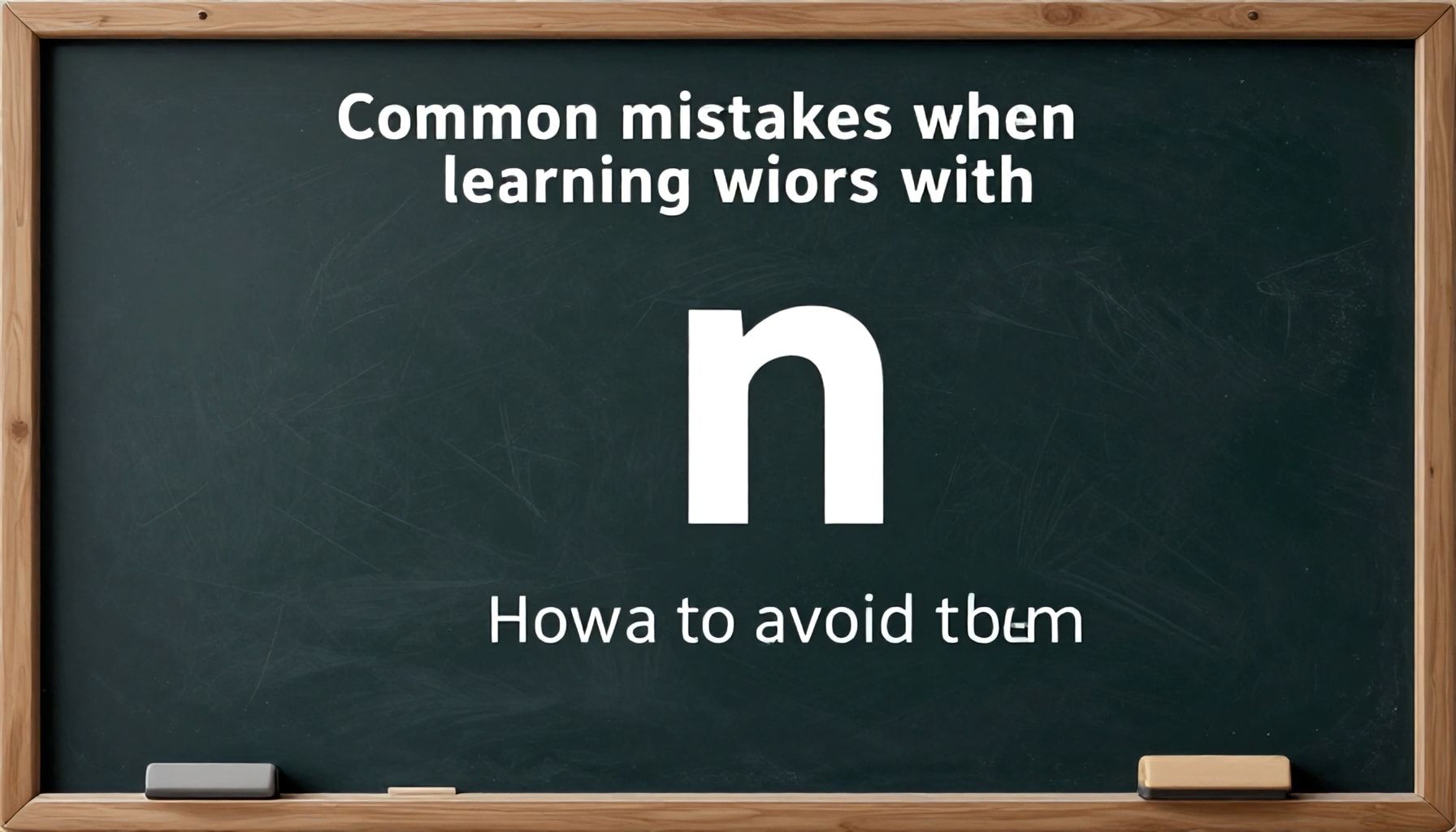 Errores comunes al aprender palabras con "n" y cómo evitarlos