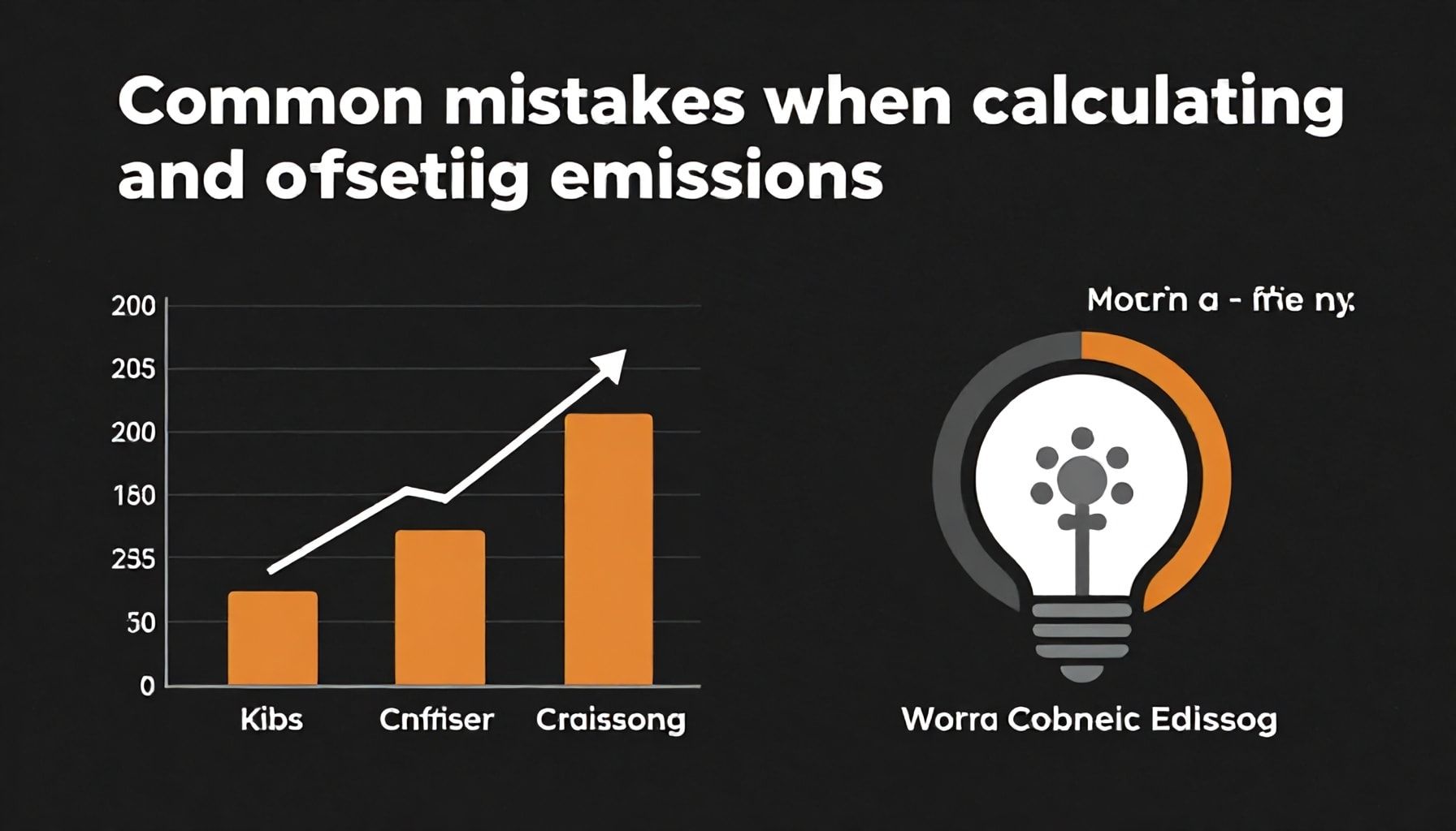 Errores comunes al calcular y compensar emisiones