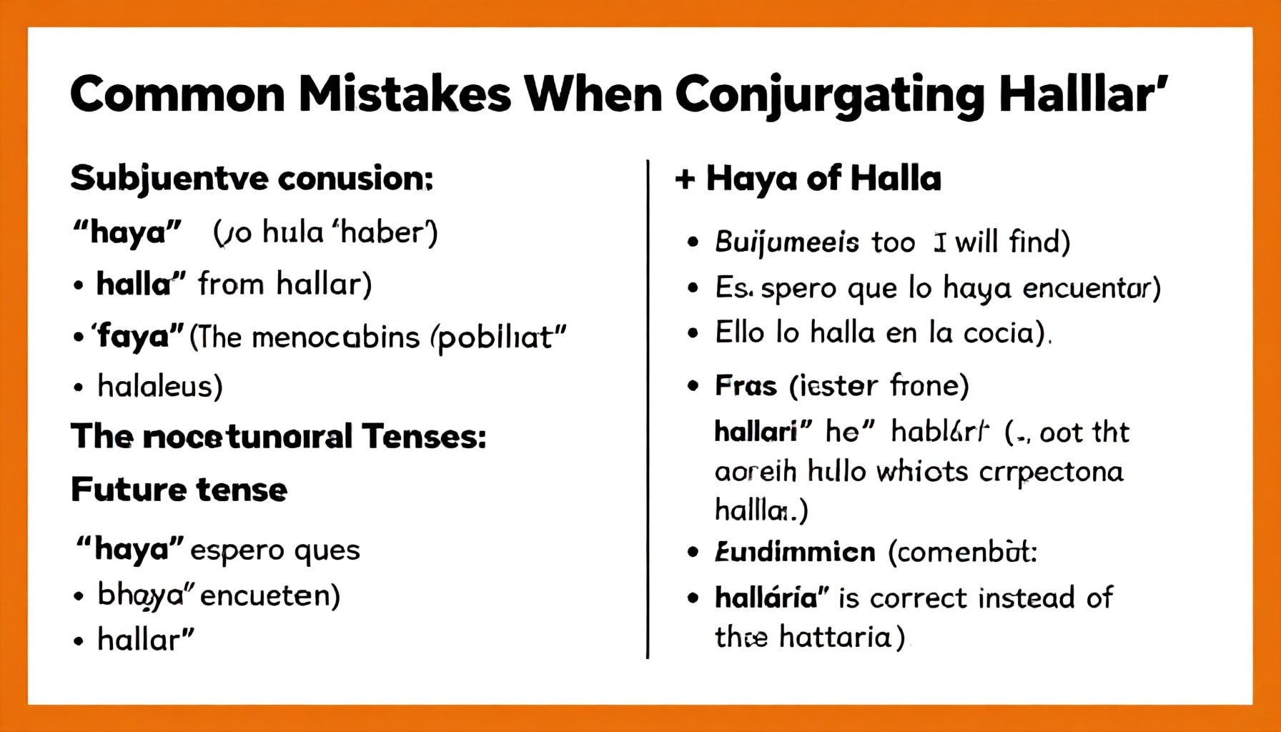 Errores comunes al conjugar "hallar" en diferentes tiempos