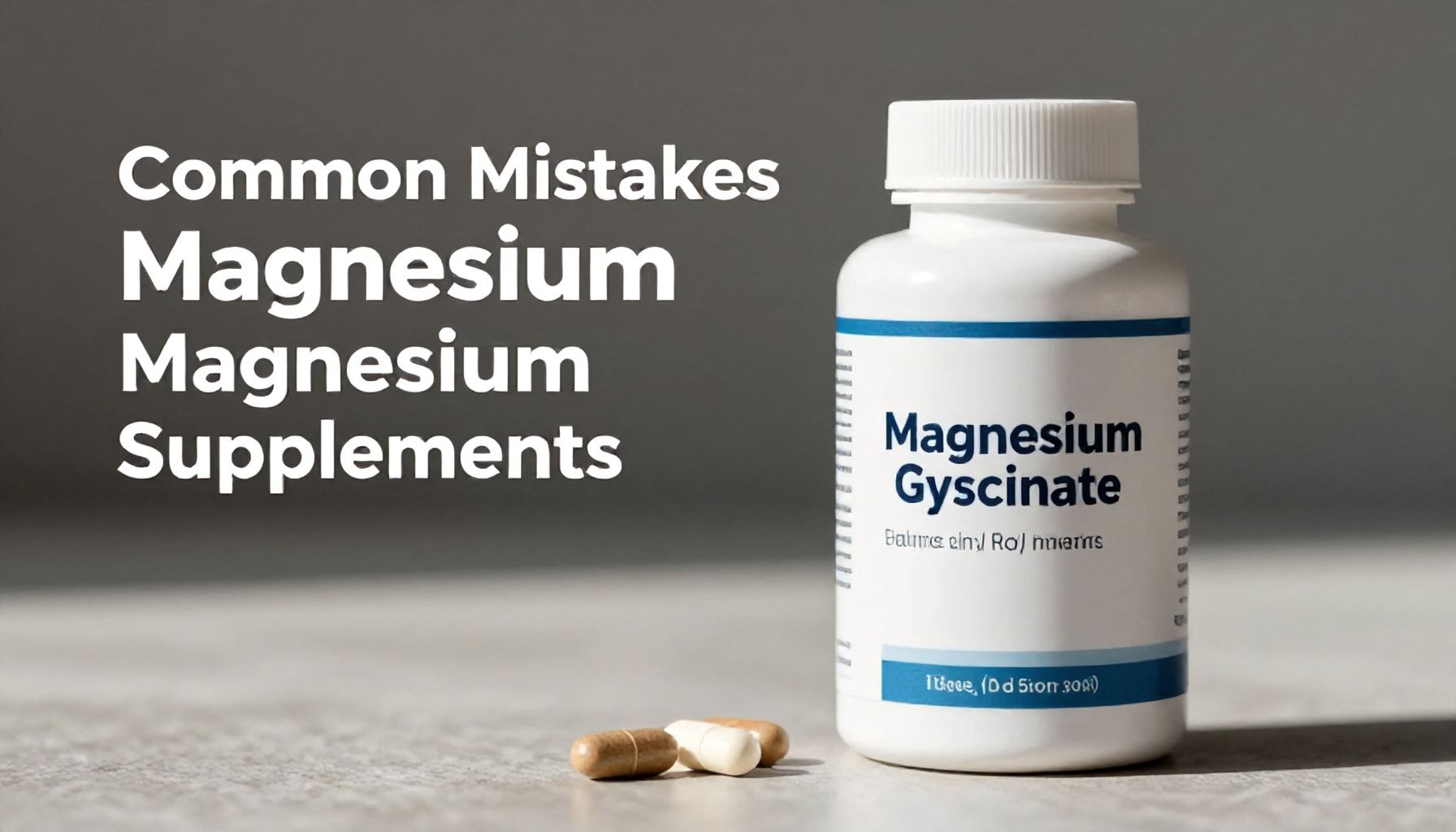 Errores comunes al consumir suplementos de magnesio