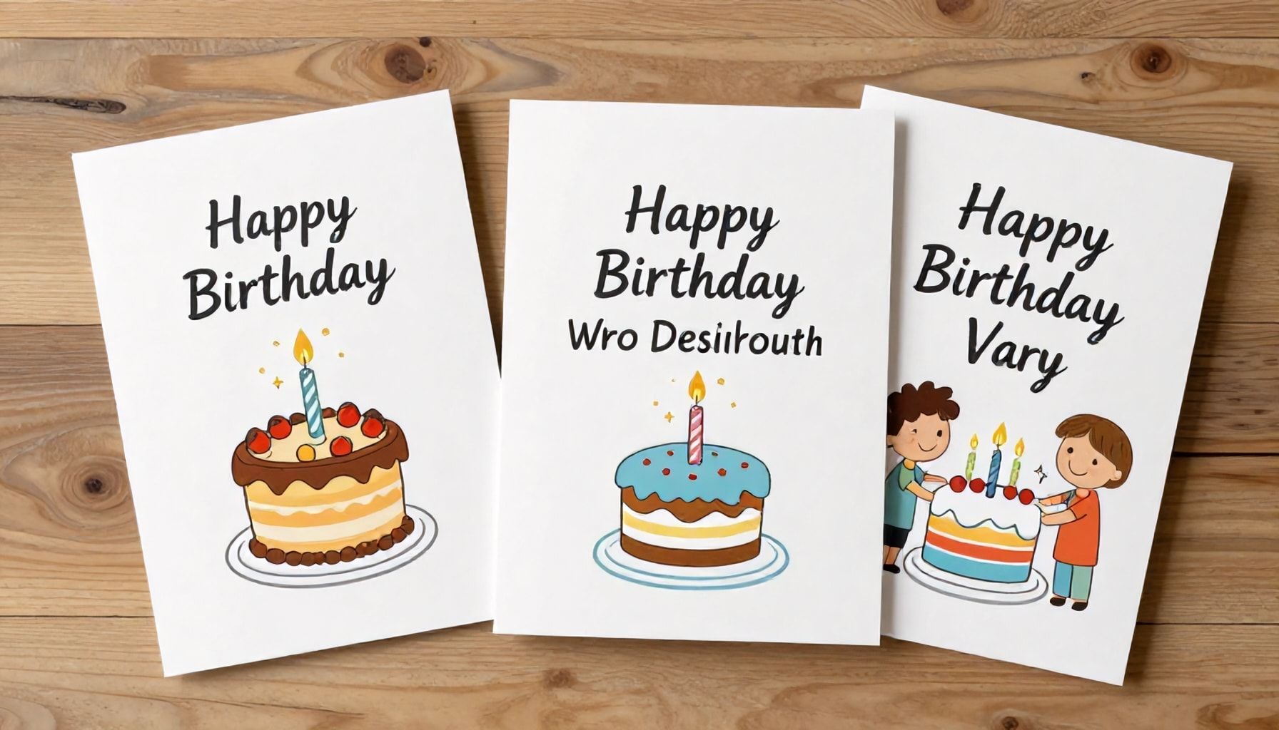 Errores comunes al diseñar tarjetas de cumpleaños