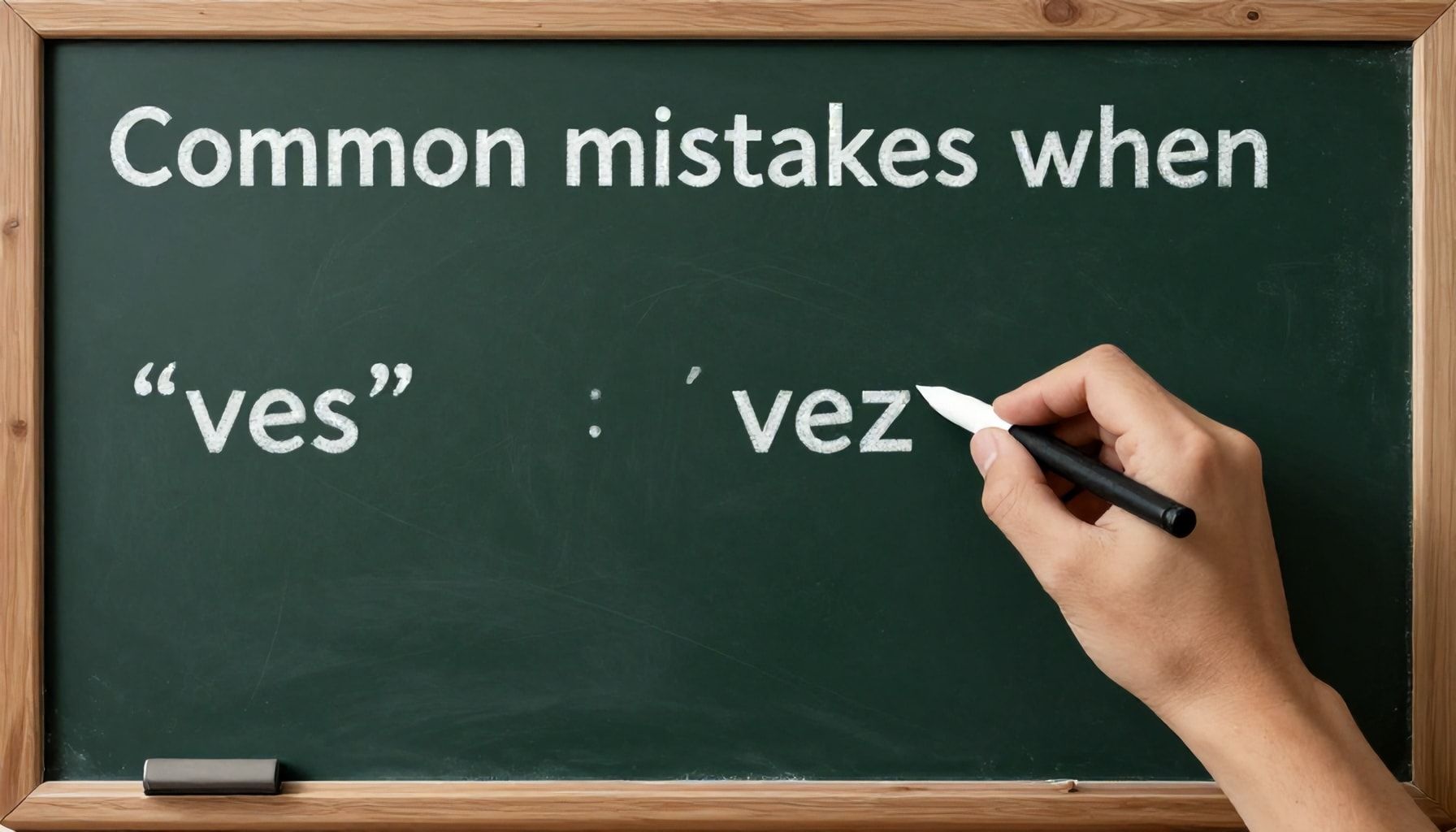 Errores comunes al escribir "ves" y "vez