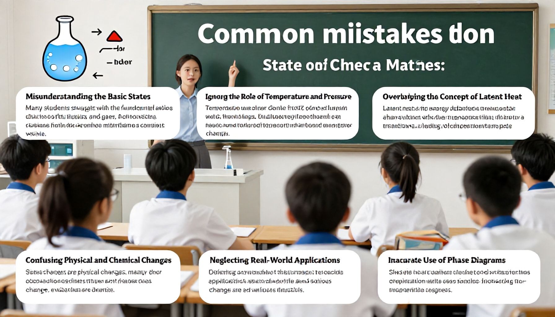 Errores comunes al estudiar los cambios de estado