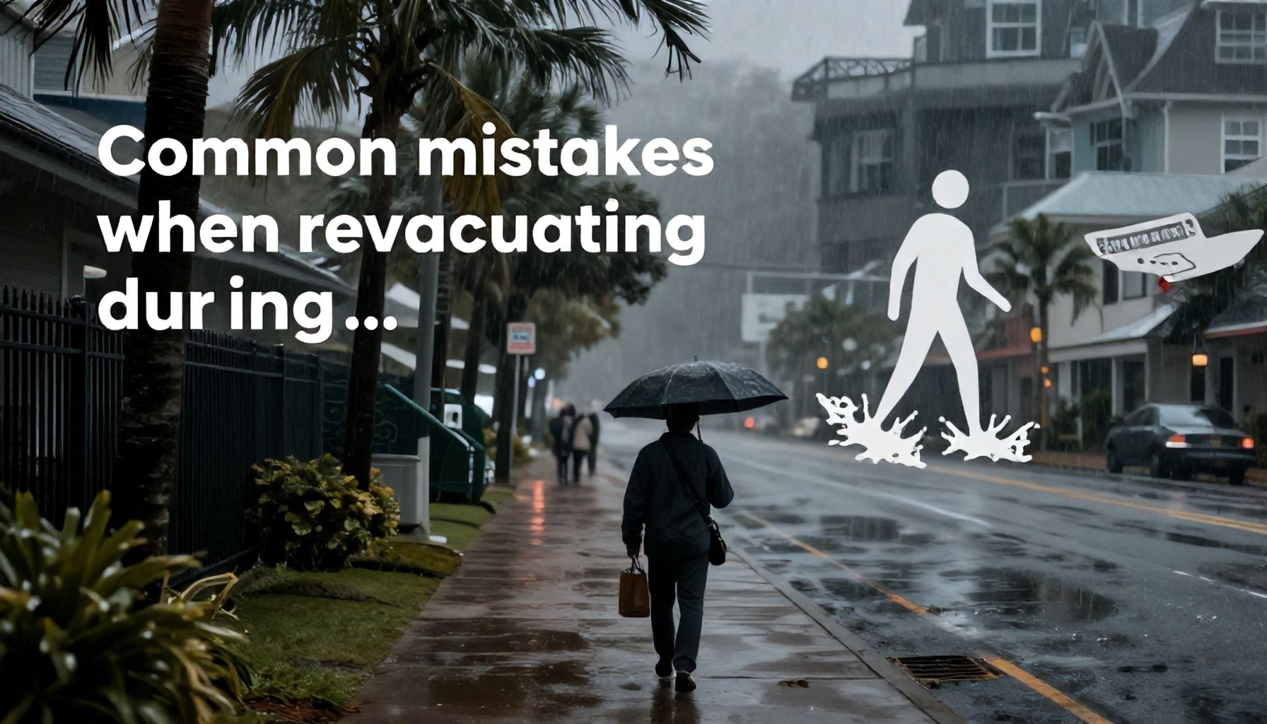 Errores comunes al evacuar durante un huracán