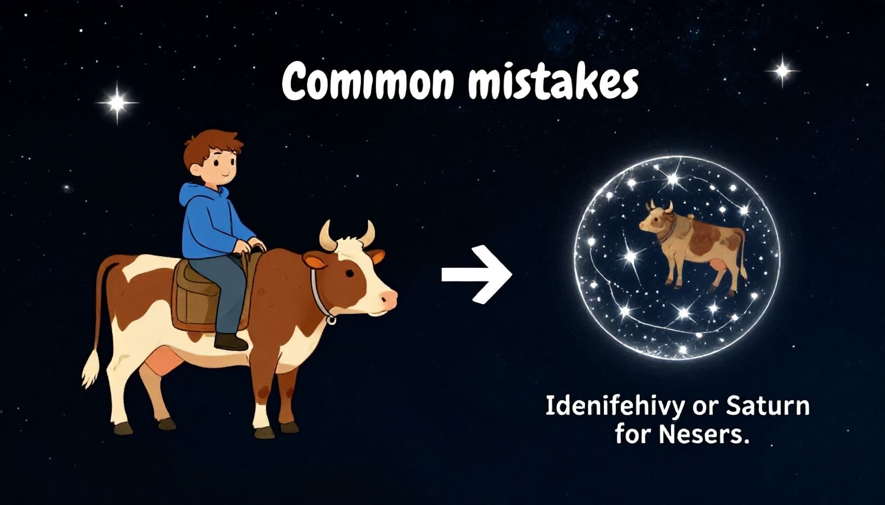 La vaca Saturno: todo lo que debes saber sobre este fenómeno astronómico 4 Errores comunes al identificar la vaca Saturno
