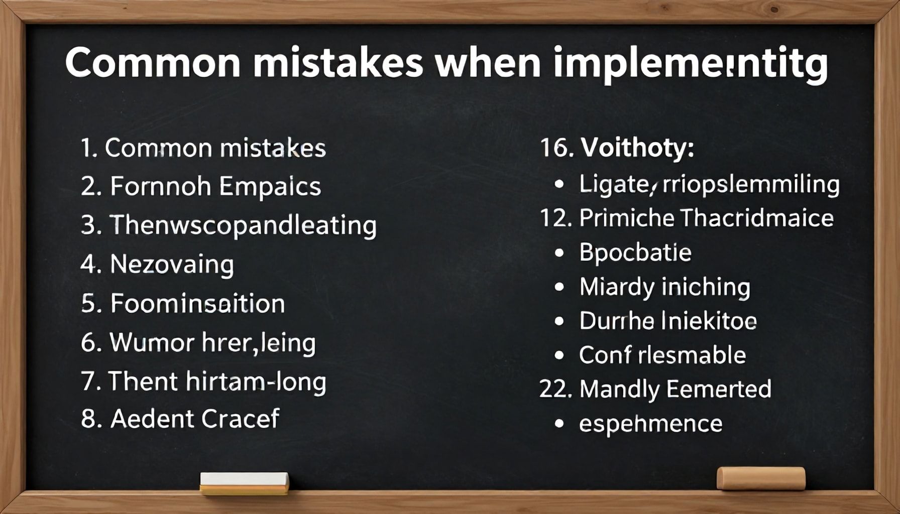 Errores comunes al implementar [topic]