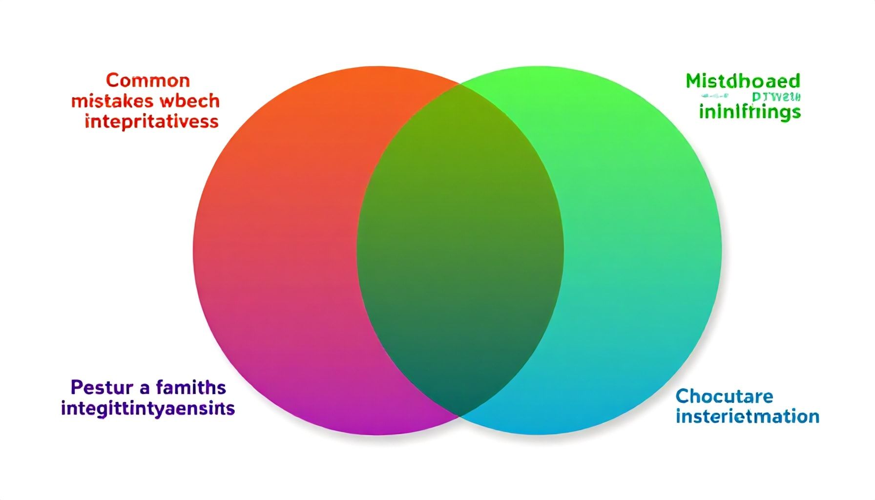 Errores comunes al interpretar diagramas de Venn