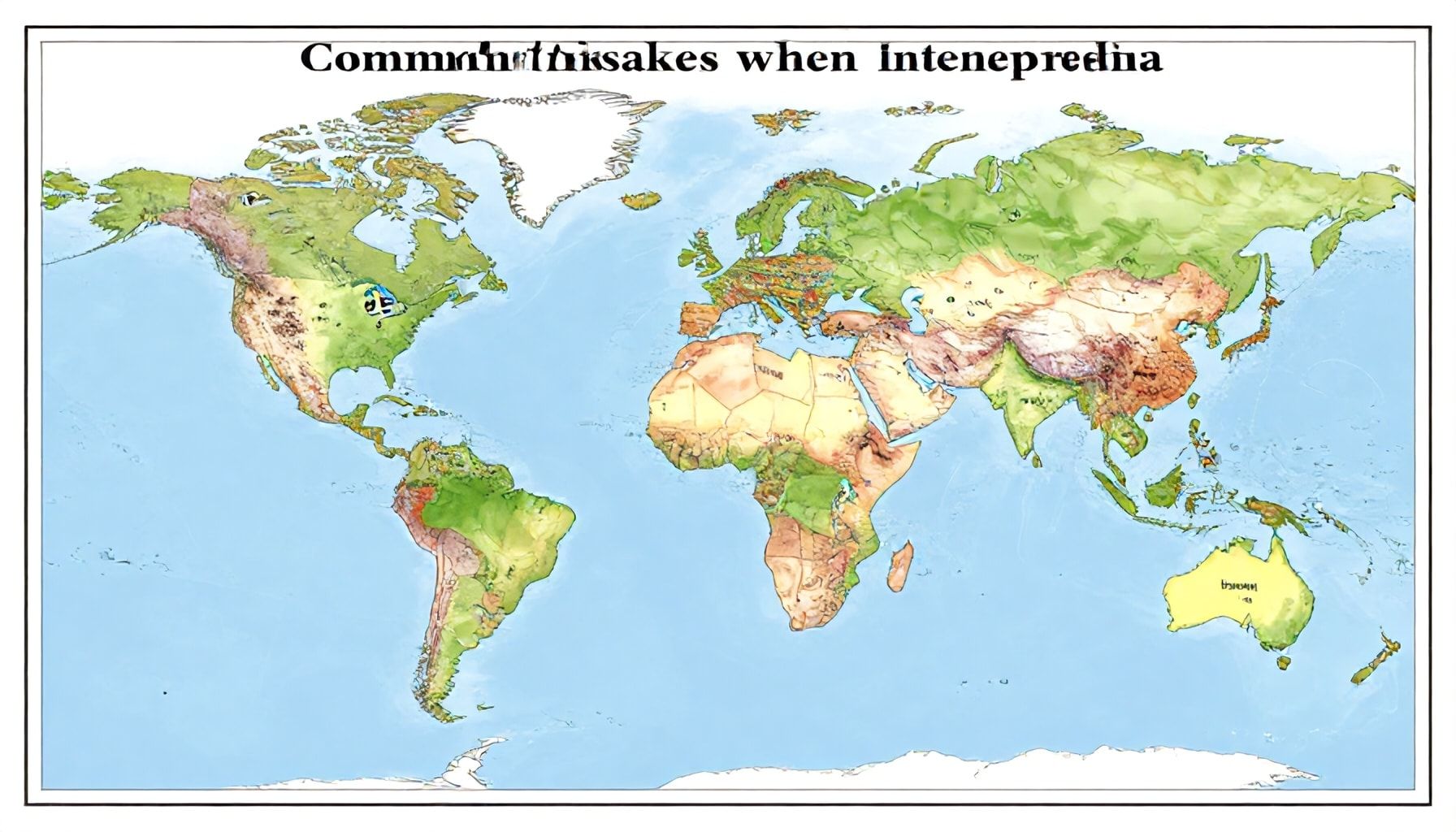 Mapamundi con nombres: Guía completa para estudiantes y viajeros 4 Errores comunes al interpretar mapamundis geográficos