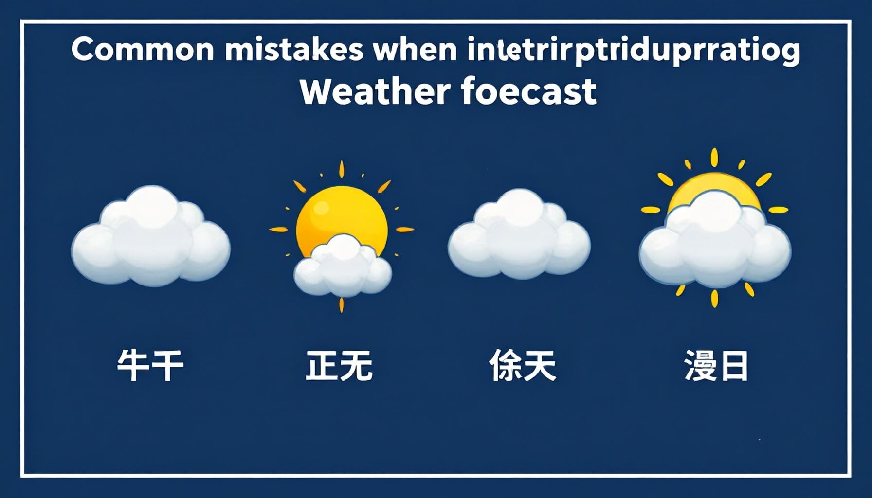 Errores comunes al interpretar pronósticos meteorológicos