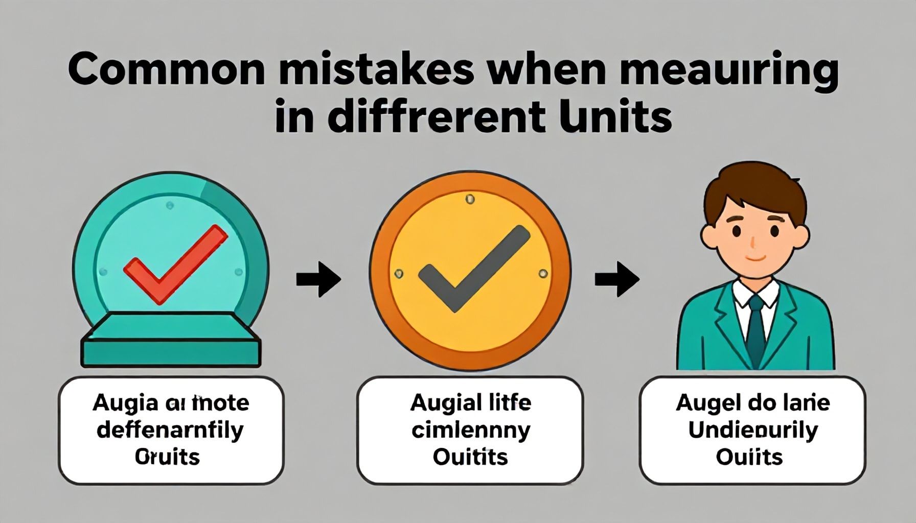 Errores comunes al medir en unidades distintas