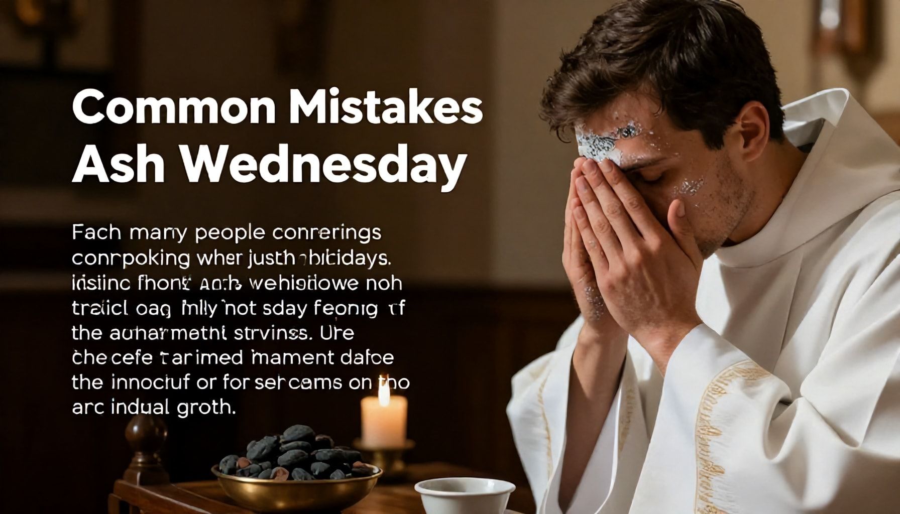 Errores comunes al observar las tradiciones del Miércoles de Ceniza