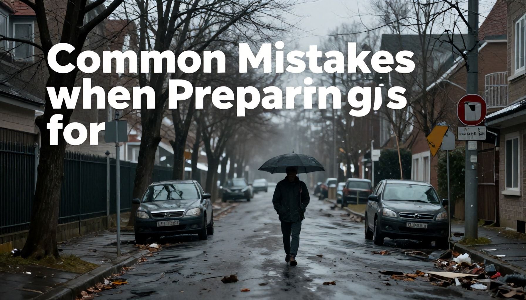 Errores comunes al prepararse para terremotos