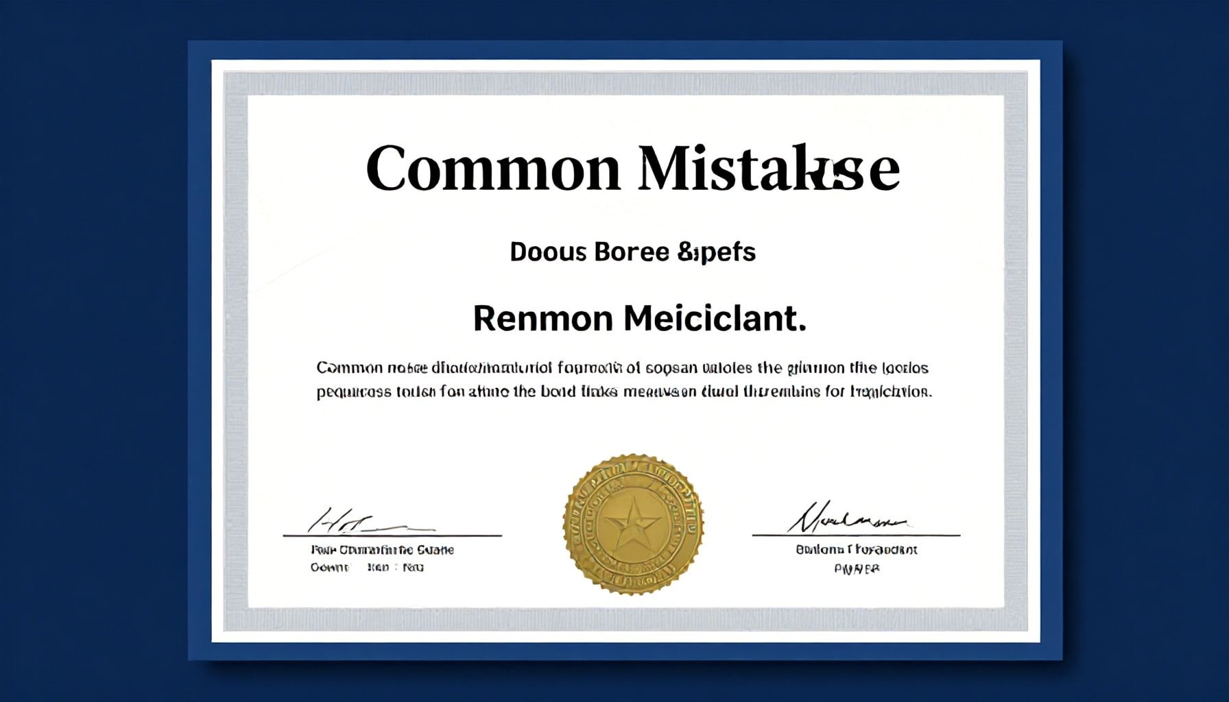 Errores comunes al solicitar el certificado