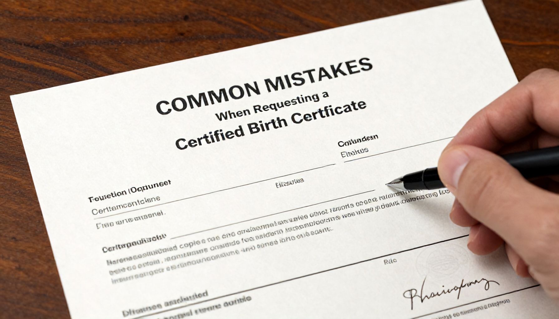 Errores comunes al solicitarla