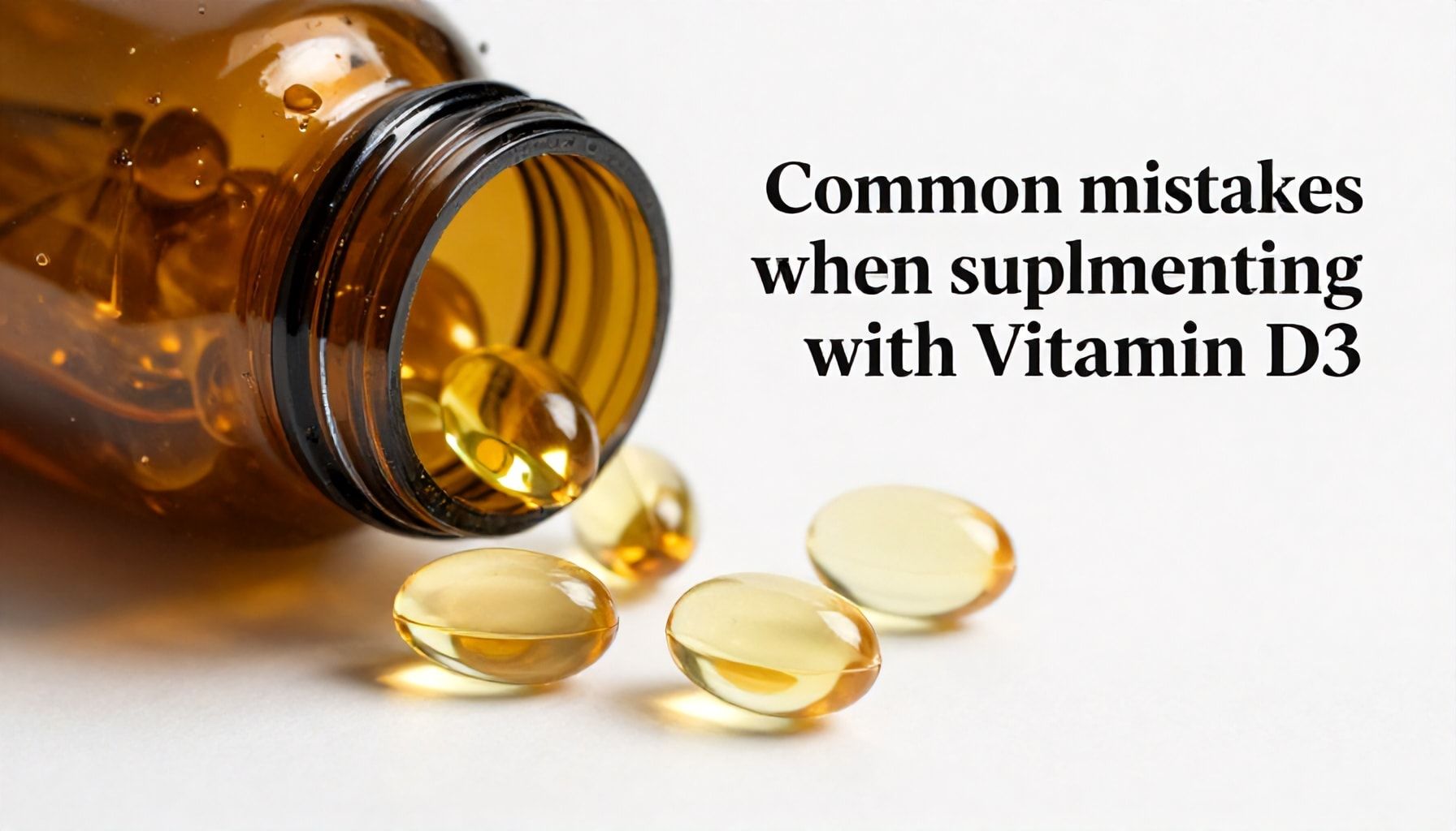 Errores comunes al suplementar con vitamina D3