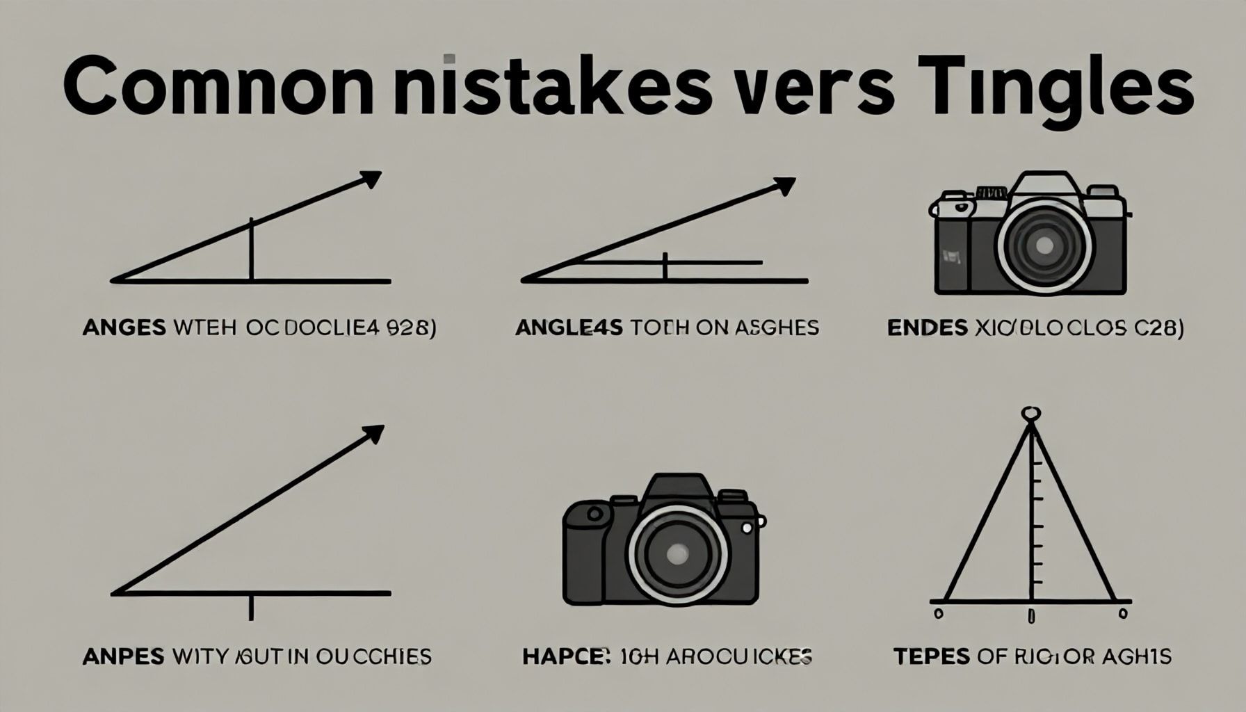 Errores comunes al usar ángulos en fotografía
