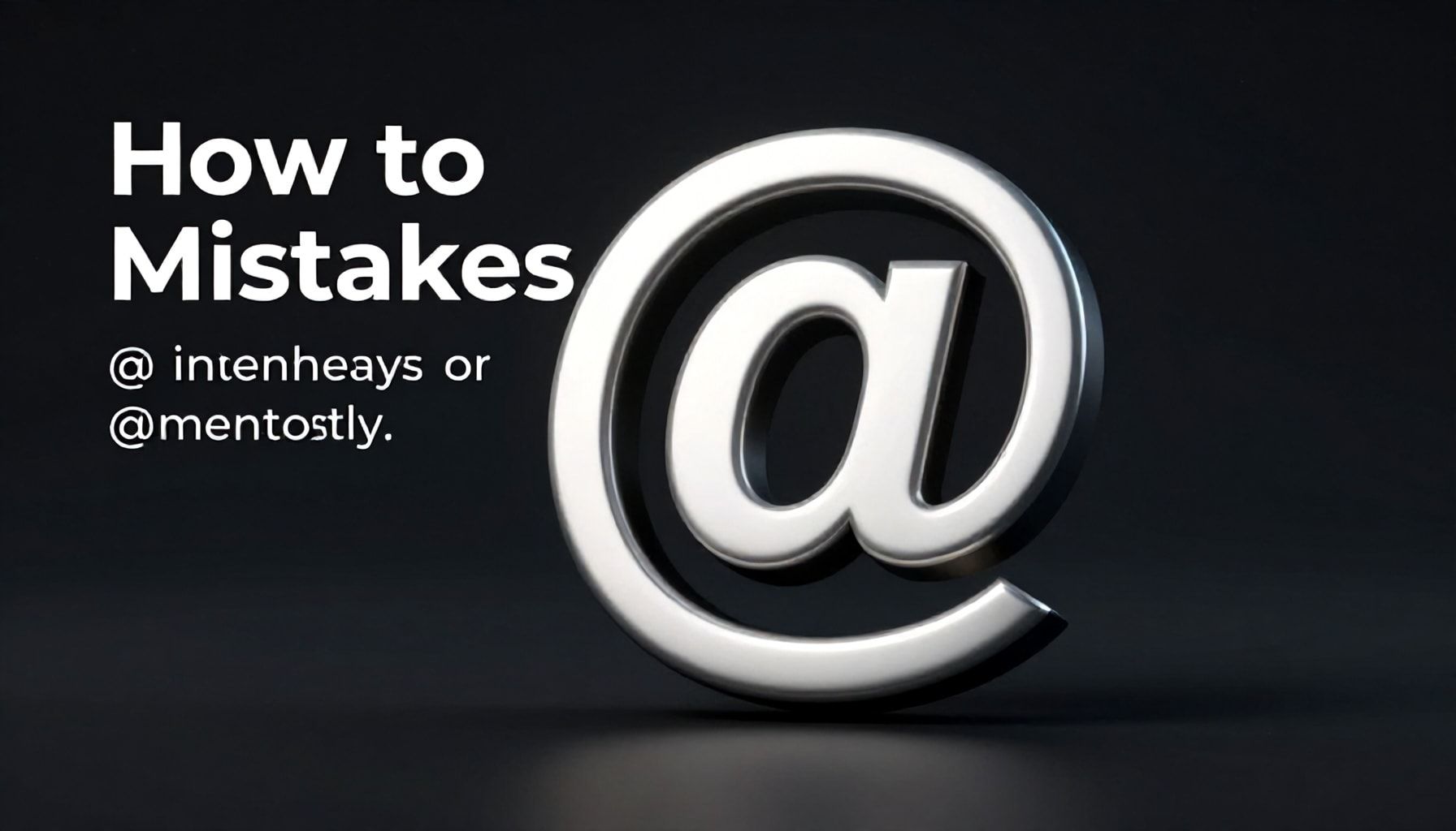 Errores comunes al usar el @ en publicaciones y mensajes